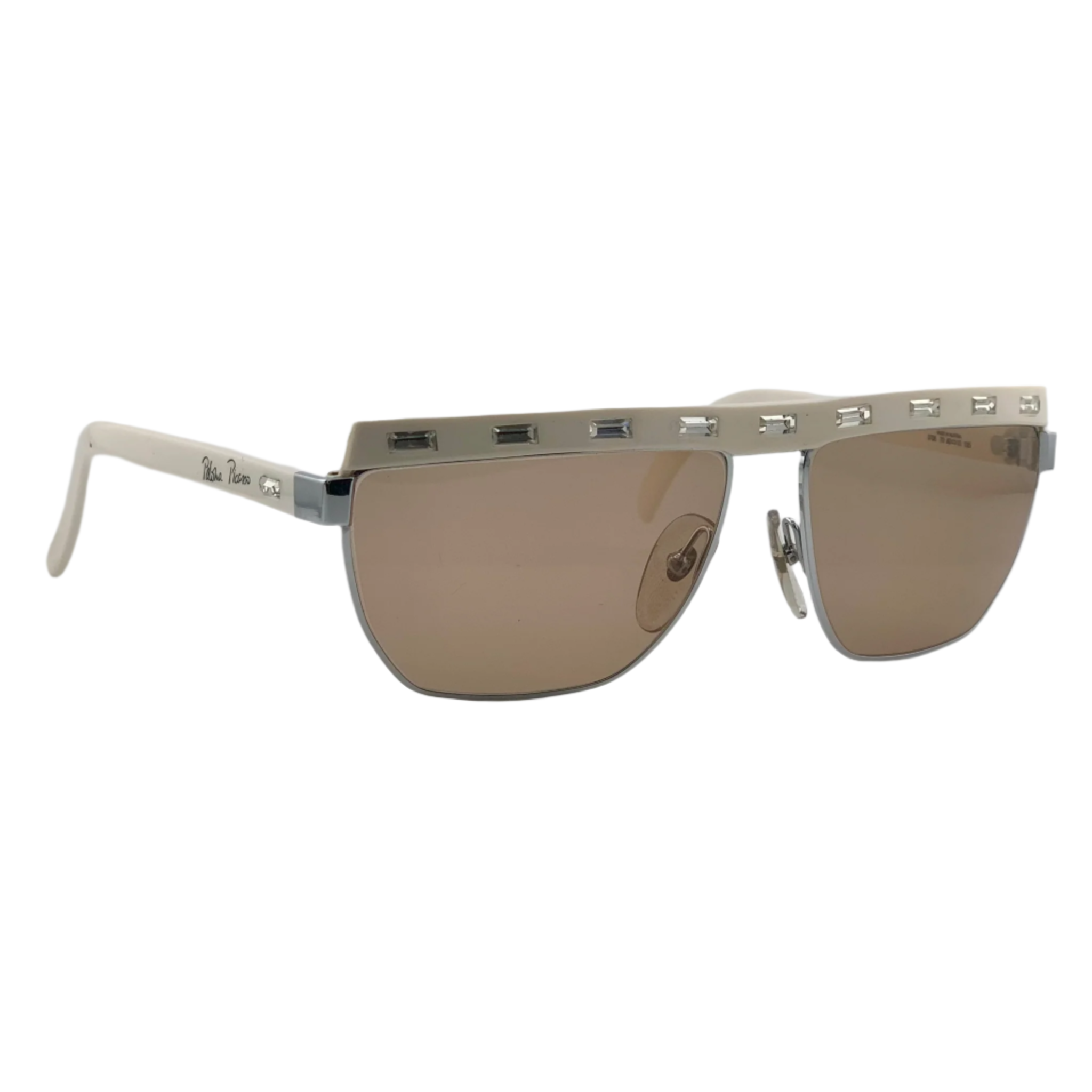 Black and gold Paloma Picasso Square 3706 70 sunglasses with square frames
