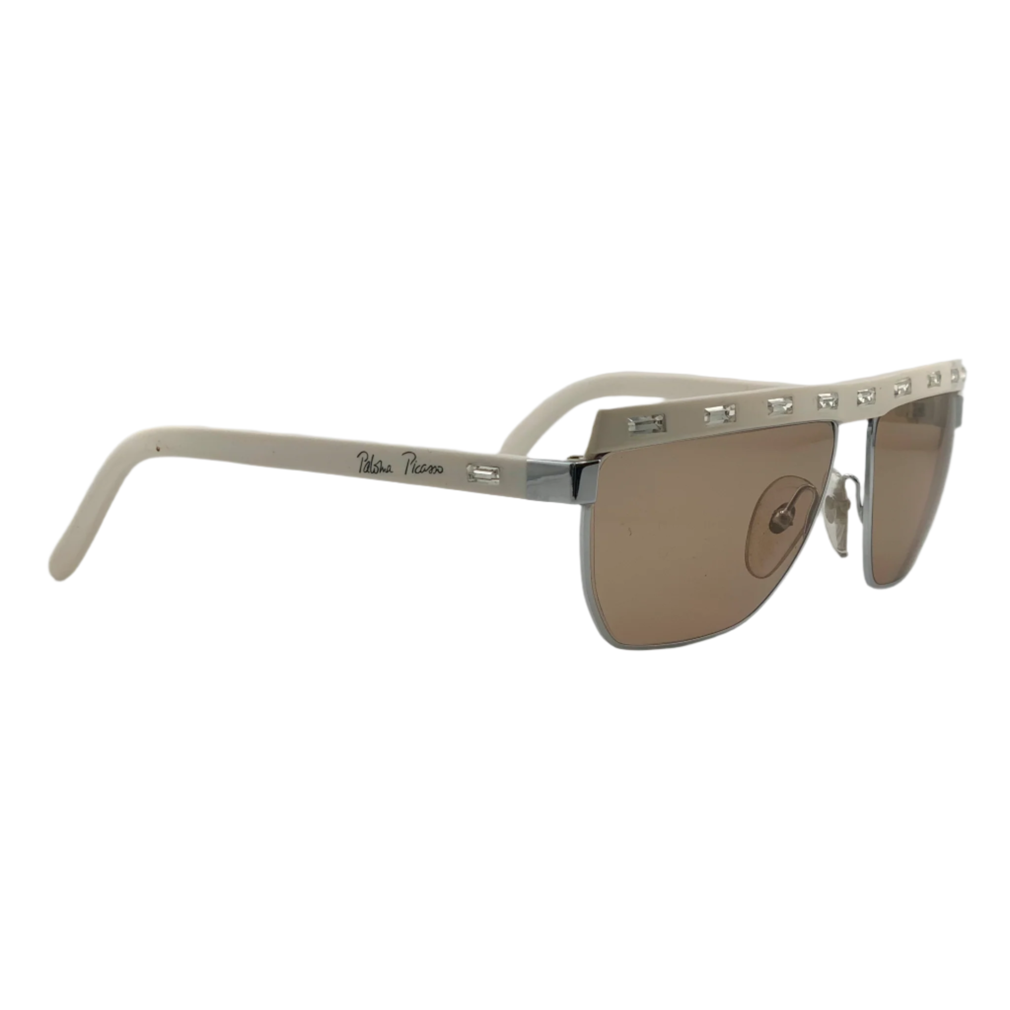Black square sunglasses with thick frames from Paloma Picasso Square 3706 70 collection