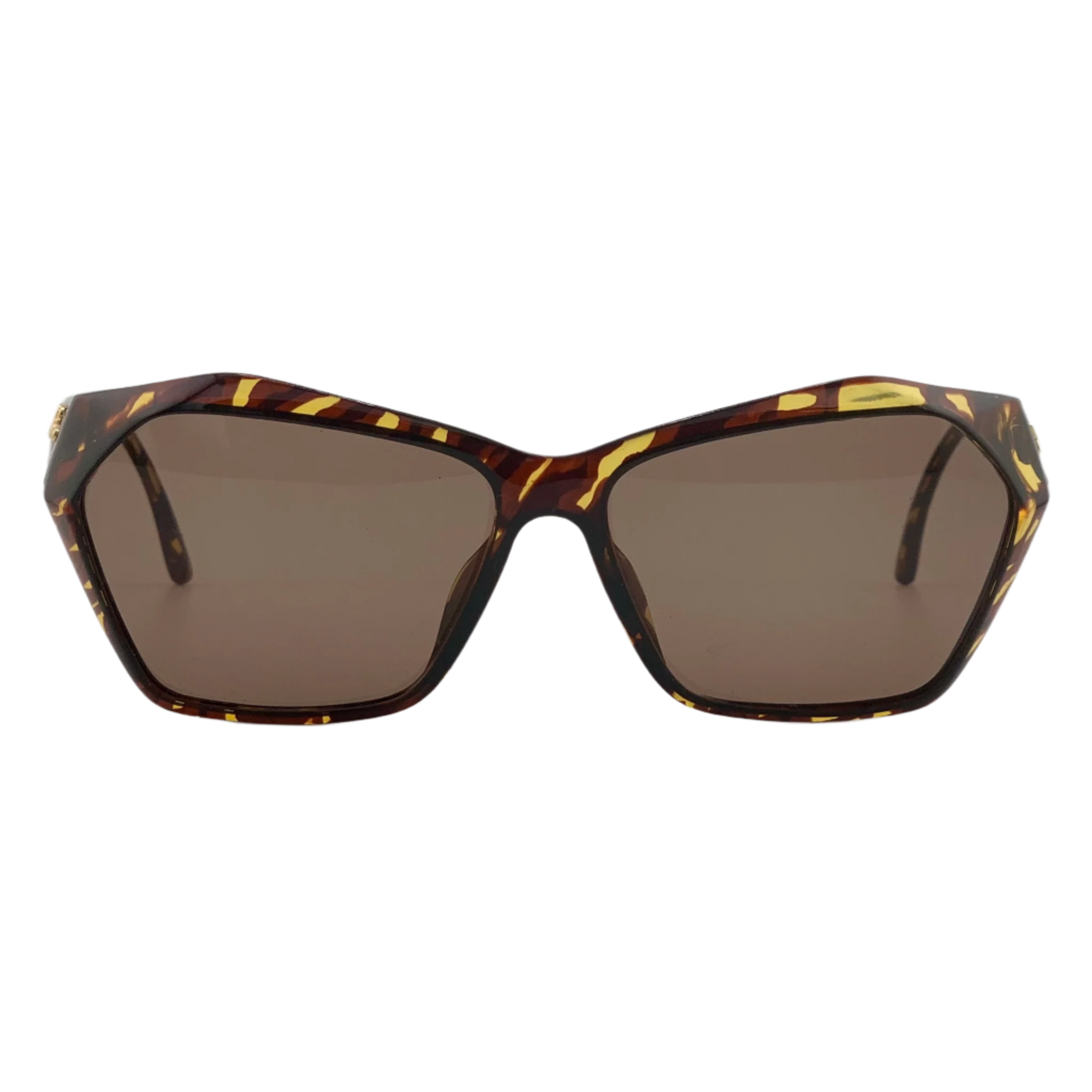 Vintage Paloma Picasso Square 3758 10 sunglasses for men and women in brown frame and brown lens with 100% UV protection made in Germany 