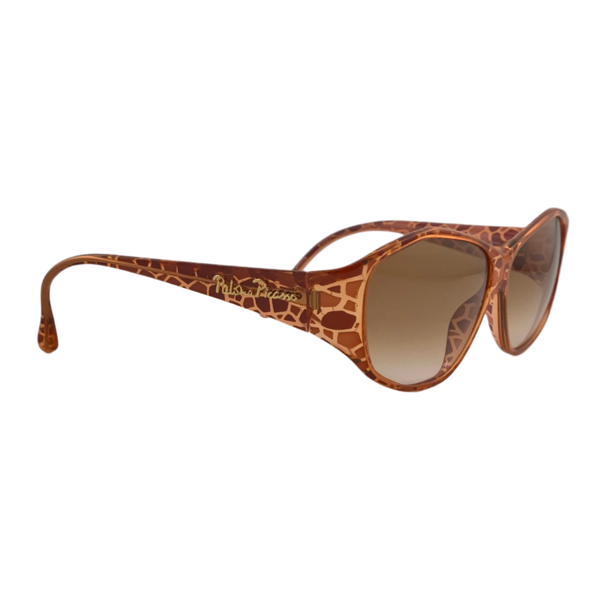 Black PALOMA PICASSO OVAL 3713 11 sunglasses with oval frames and sleek design