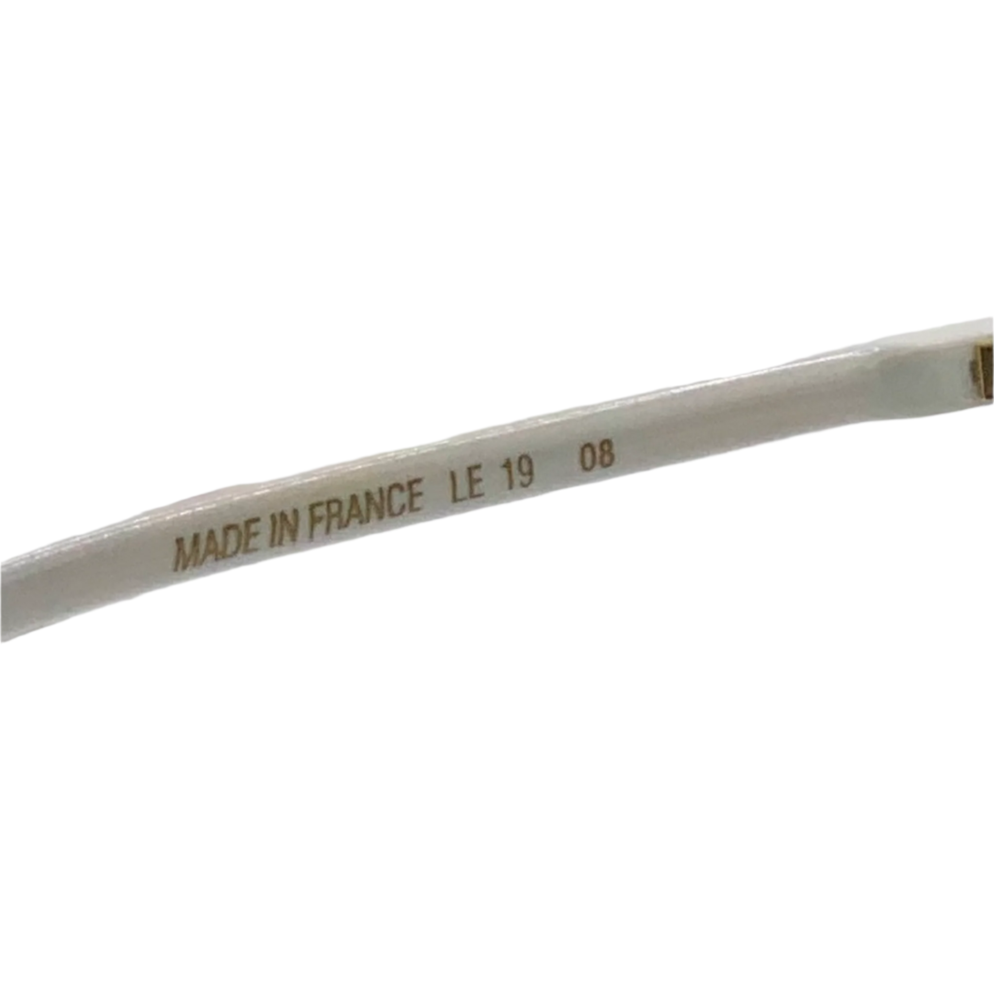 Original Leonard Square LE19 08 sunglasses in white/multi frame and brown lenses, made in France