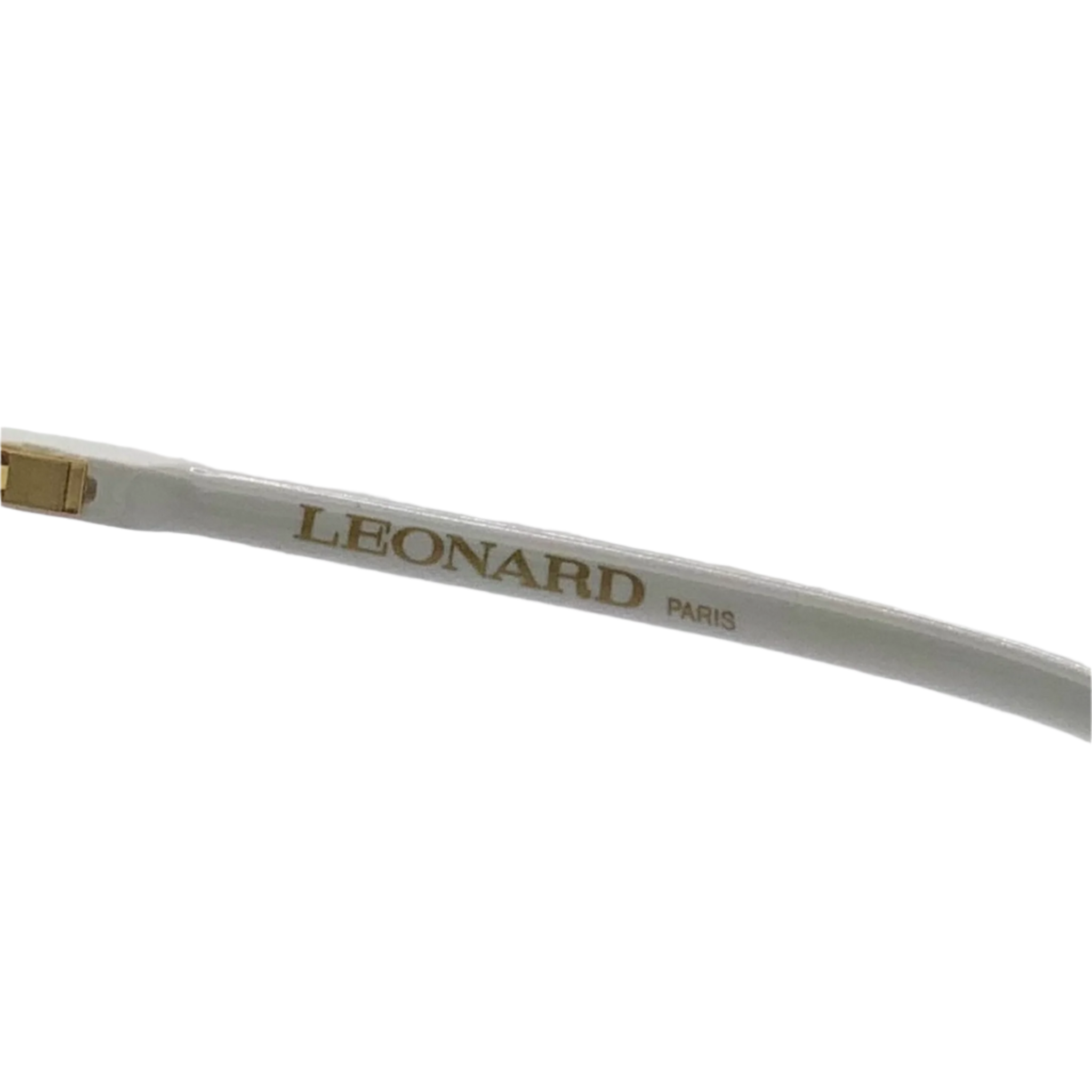 Leonard Square LE19 08 sunglasses with white/multi frame and brown lenses, never before worn
