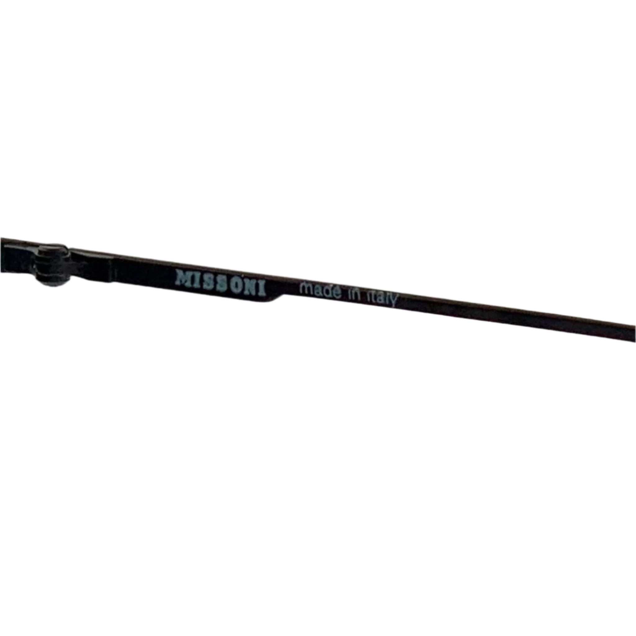 Black and gold aviator sunglasses with brown gradient lenses by Missoni