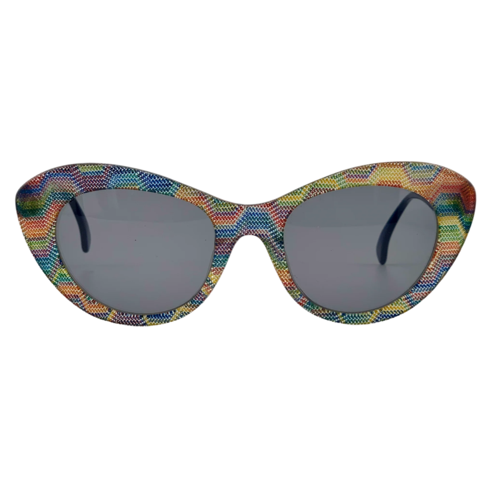 Vintage Missoni Oval sunglasses in Purple Multi for Men and Women
