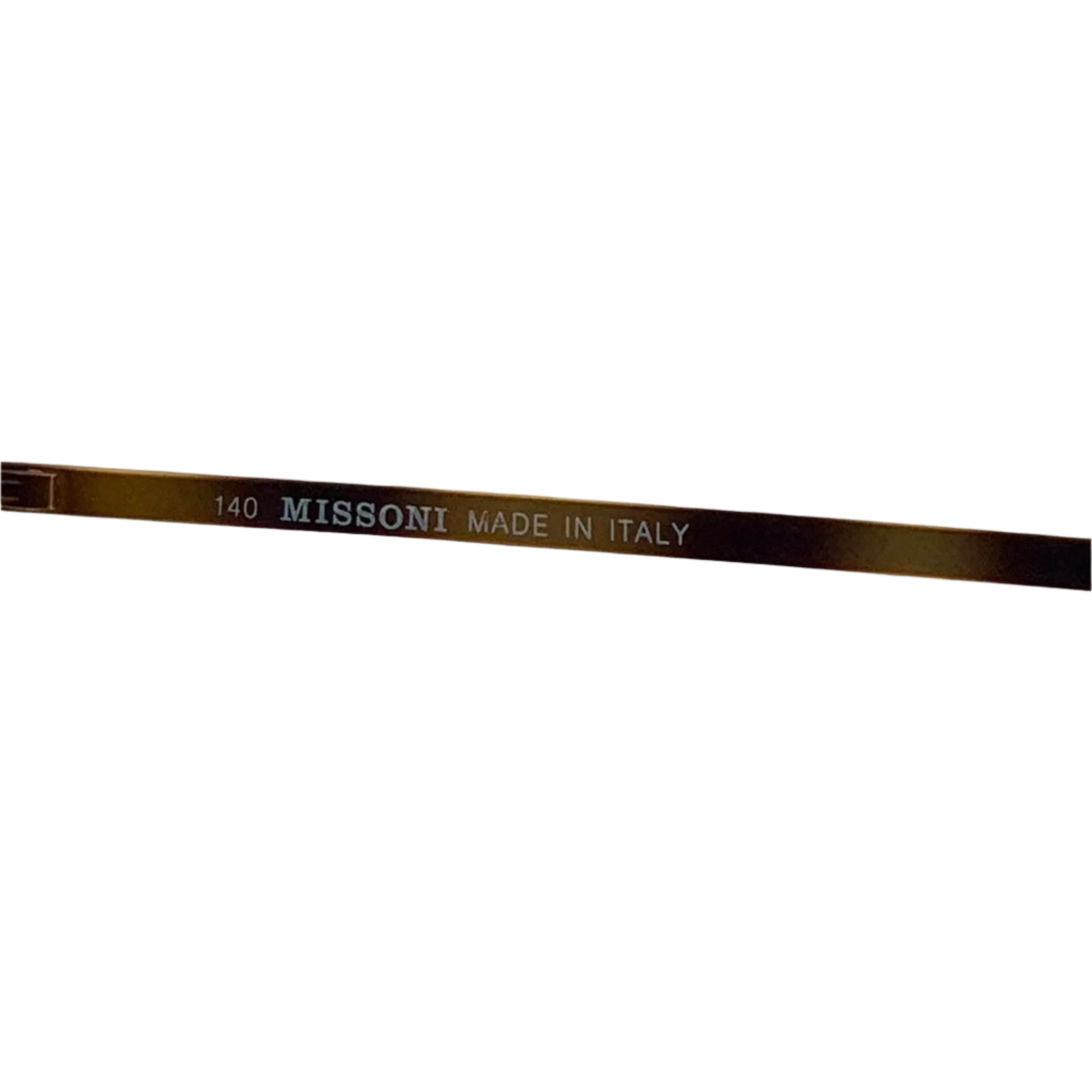 Black and gold Missoni Aviator M413/S sunglasses with sleek design