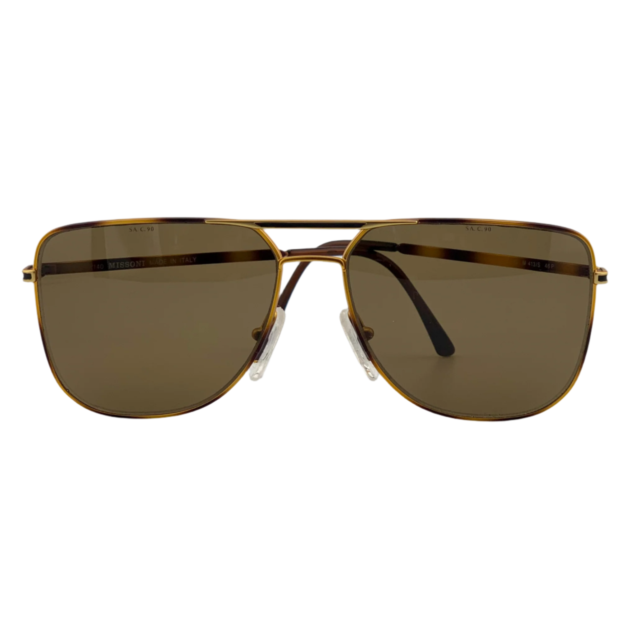 Black and gold MISSONI AVIATOR M413/S sunglasses with gradient lenses