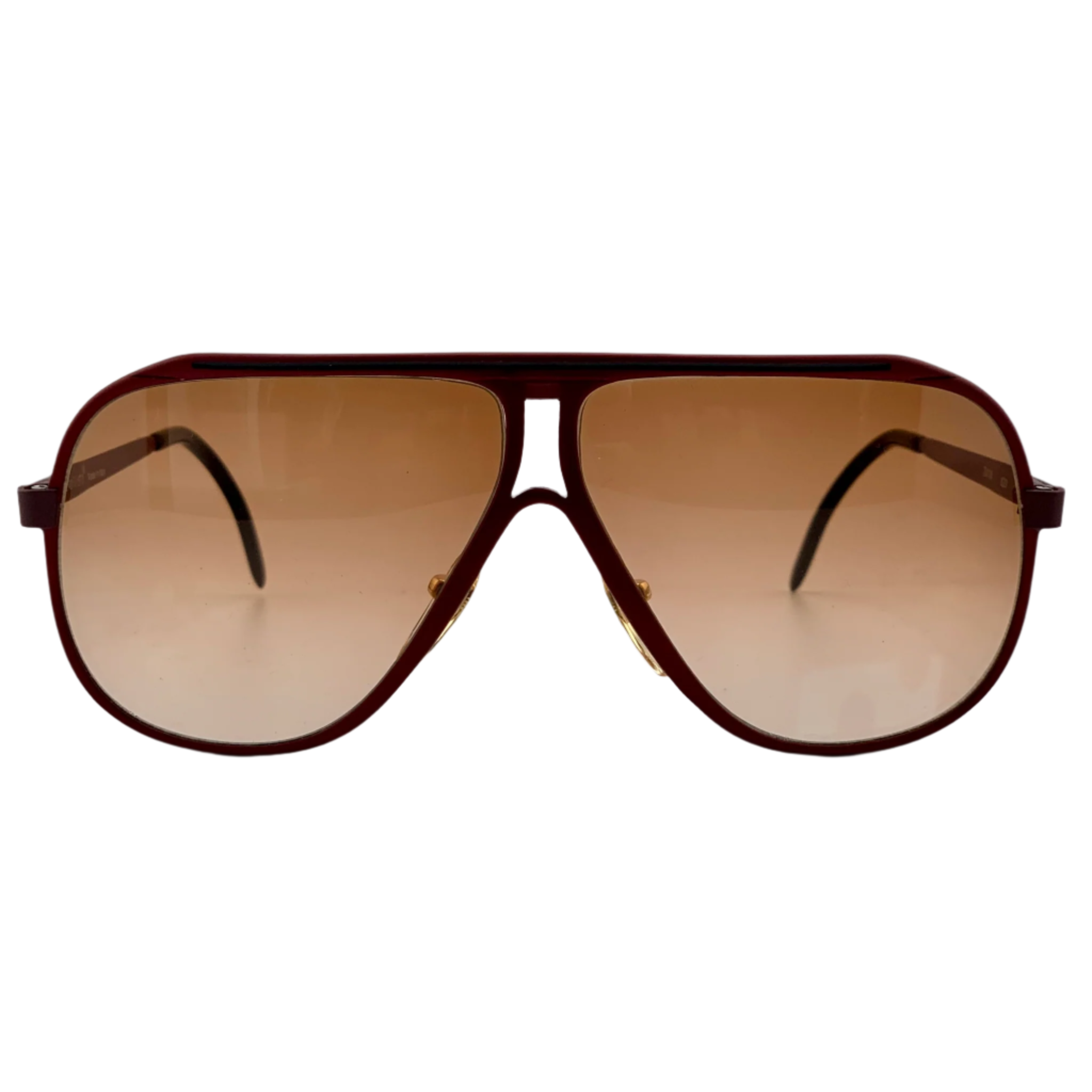 Vintage Metal Vista Aviator sunglasses in brown for men and women