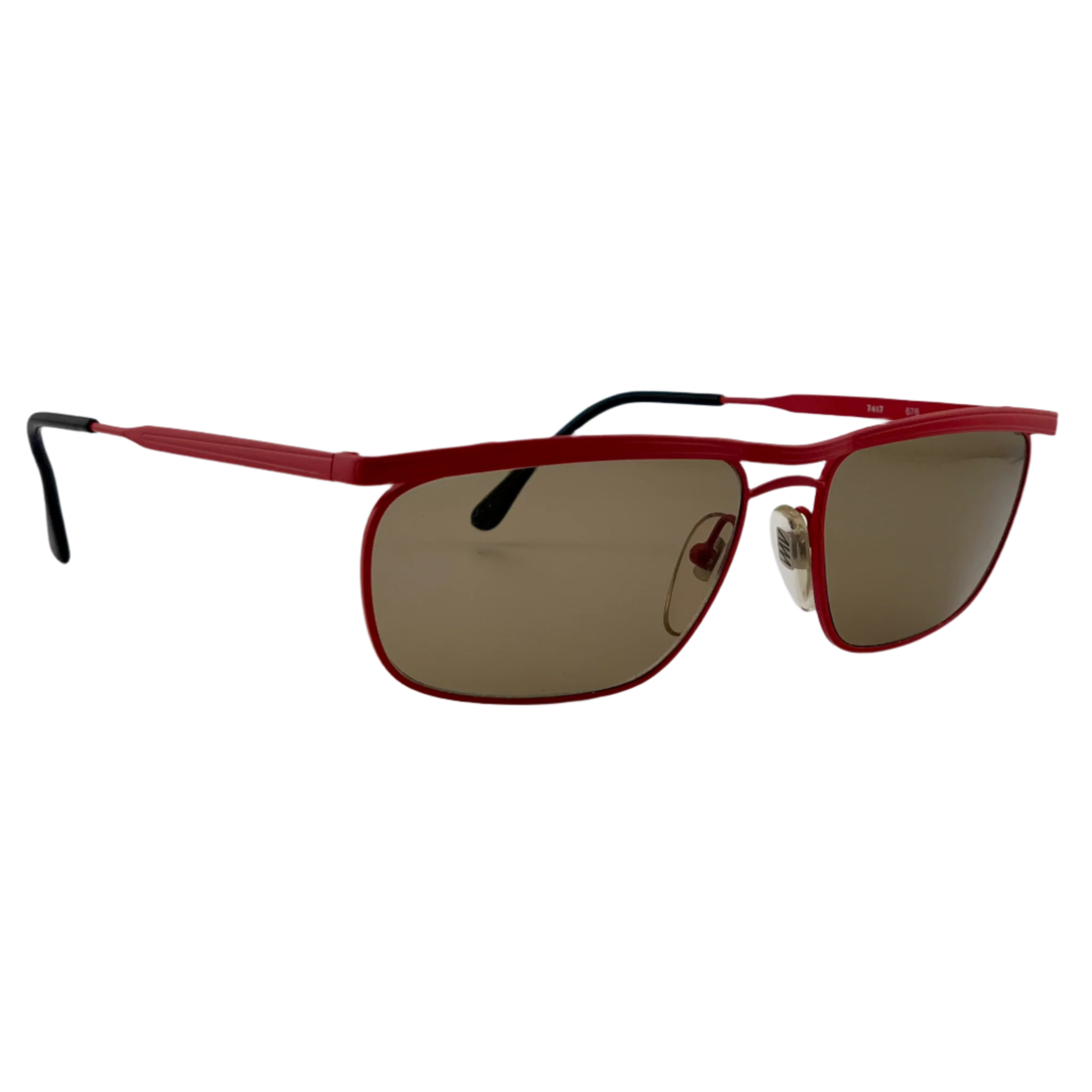 Brown lens Metal Vista Aviator sunglasses made in Italy