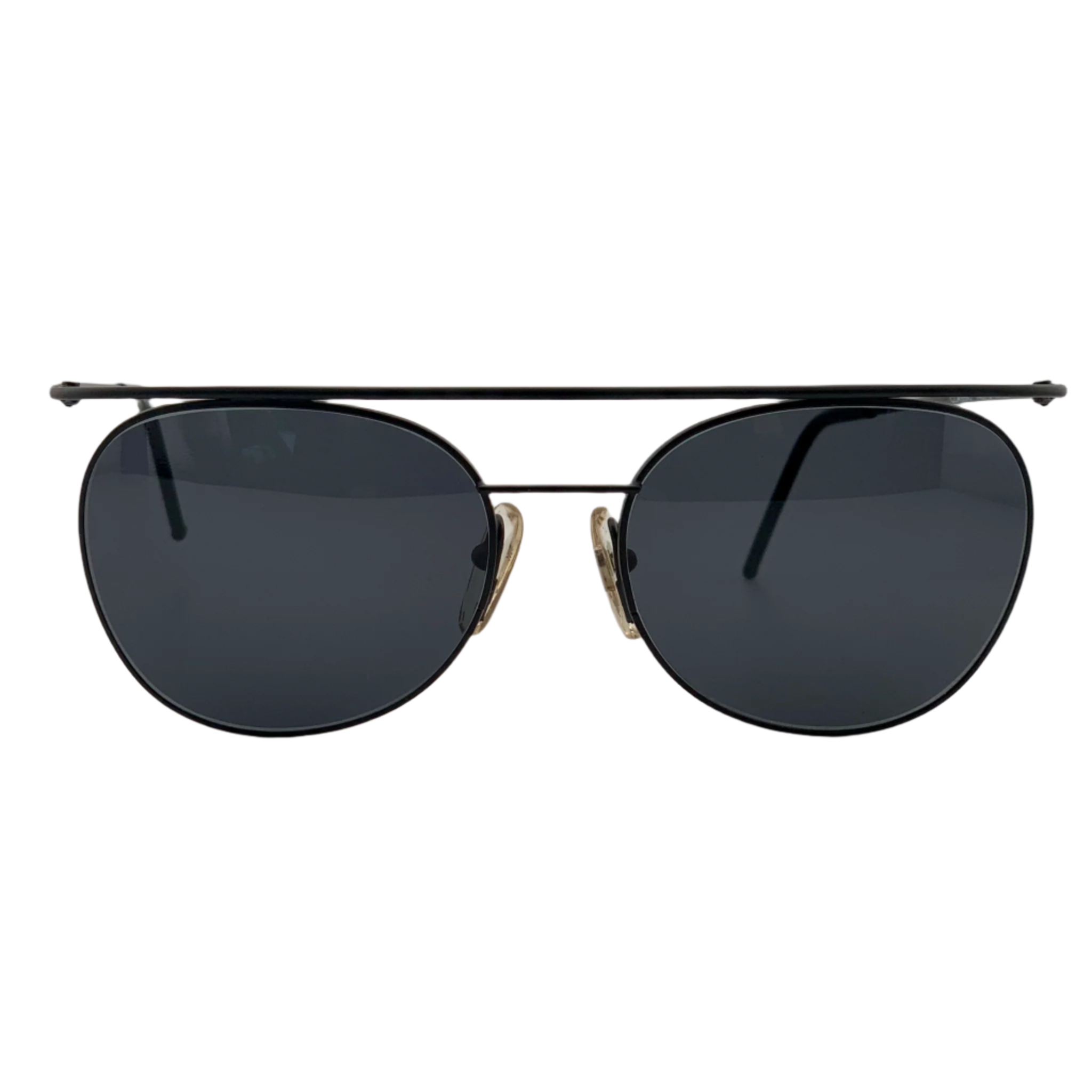 Modern metal vista round sunglasses with 7425/S design in silver