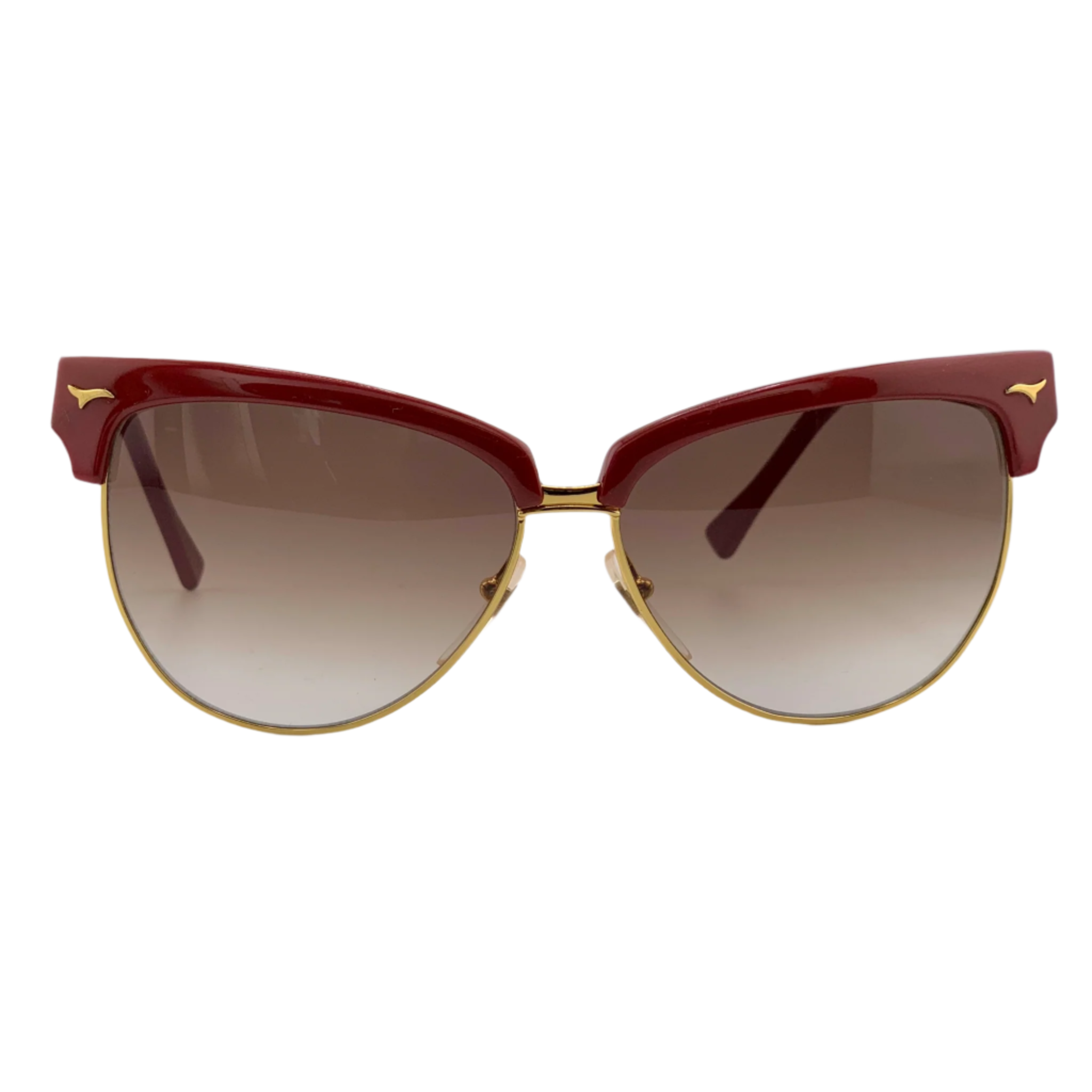 Missoni Cat Eye M54 U Sunglasses in Tortoise Shell with Blue Lenses