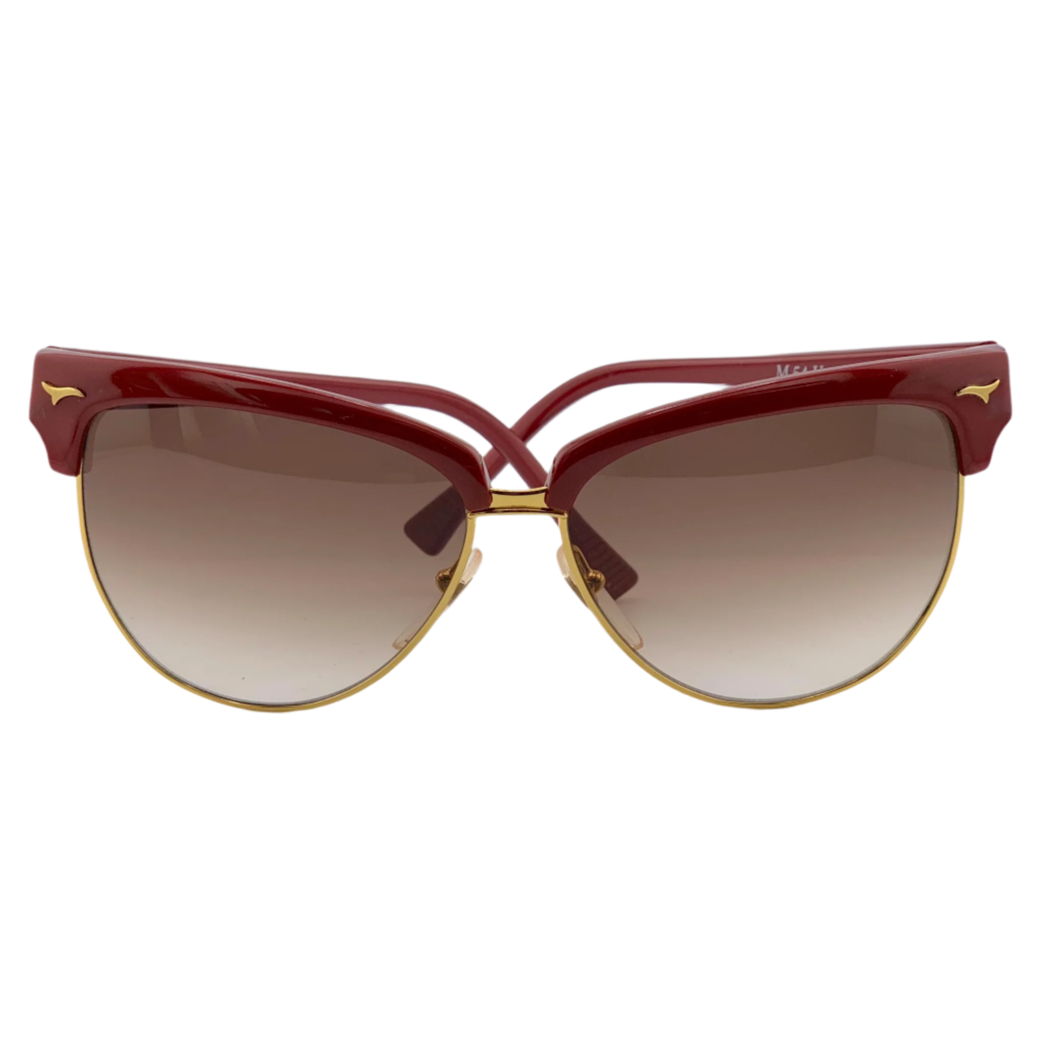 Missoni Cat Eye Sunglasses in Black and Gold with Unique Design