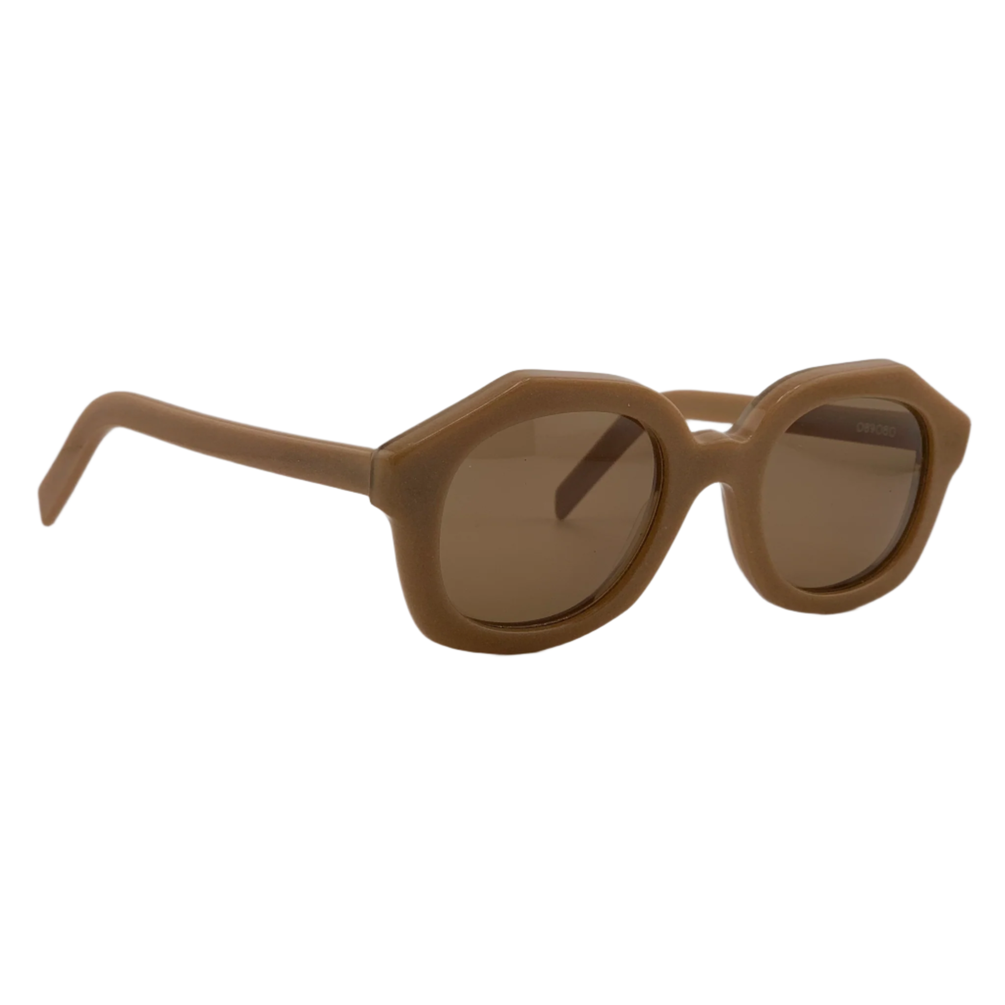 Original Alain Mikli Round sunglasses featuring a brown frame and lenses, made in France, in superb condition