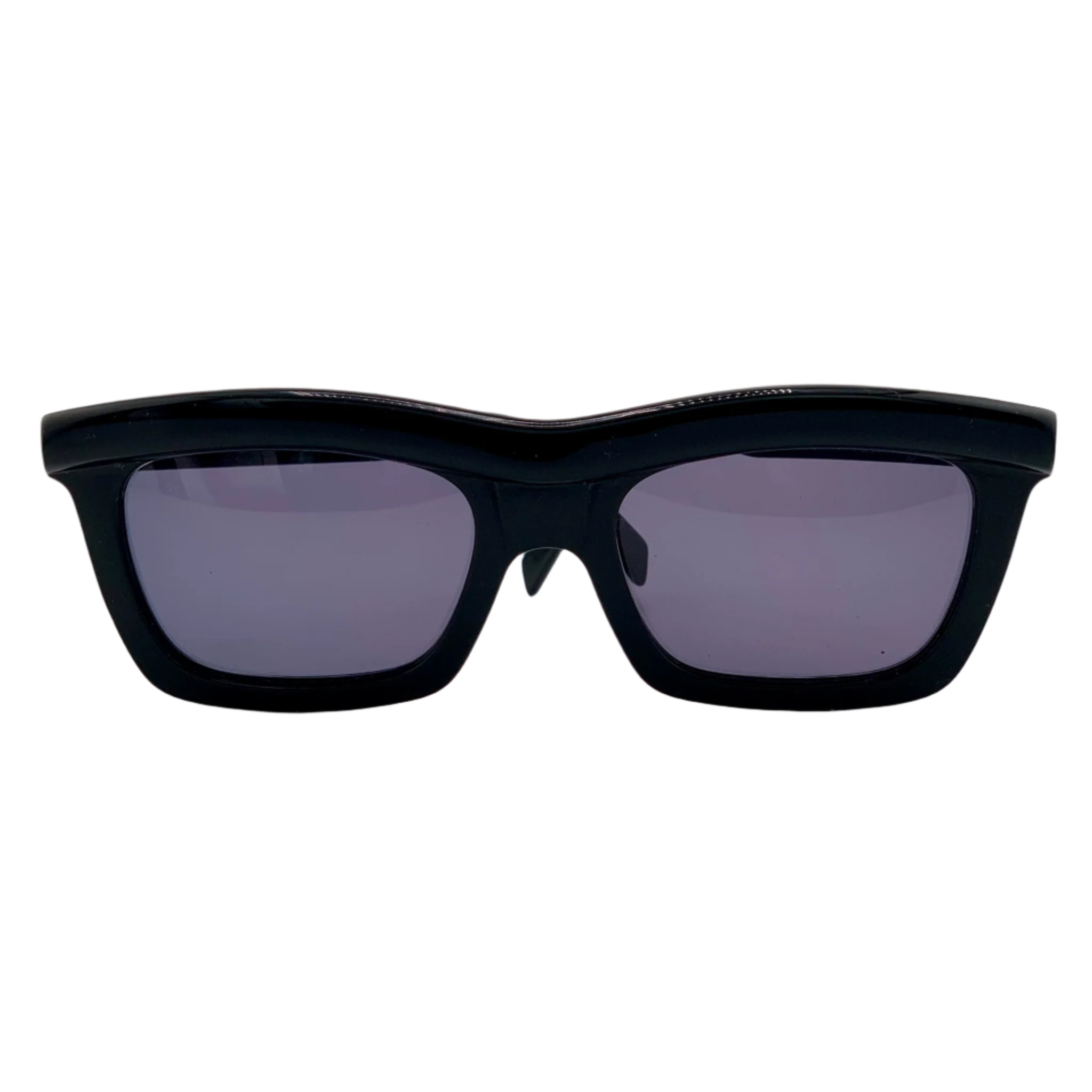 Premium Alain Mikli Rectangle sunglasses with black frames and grey lenses, in excellent condition, made in France