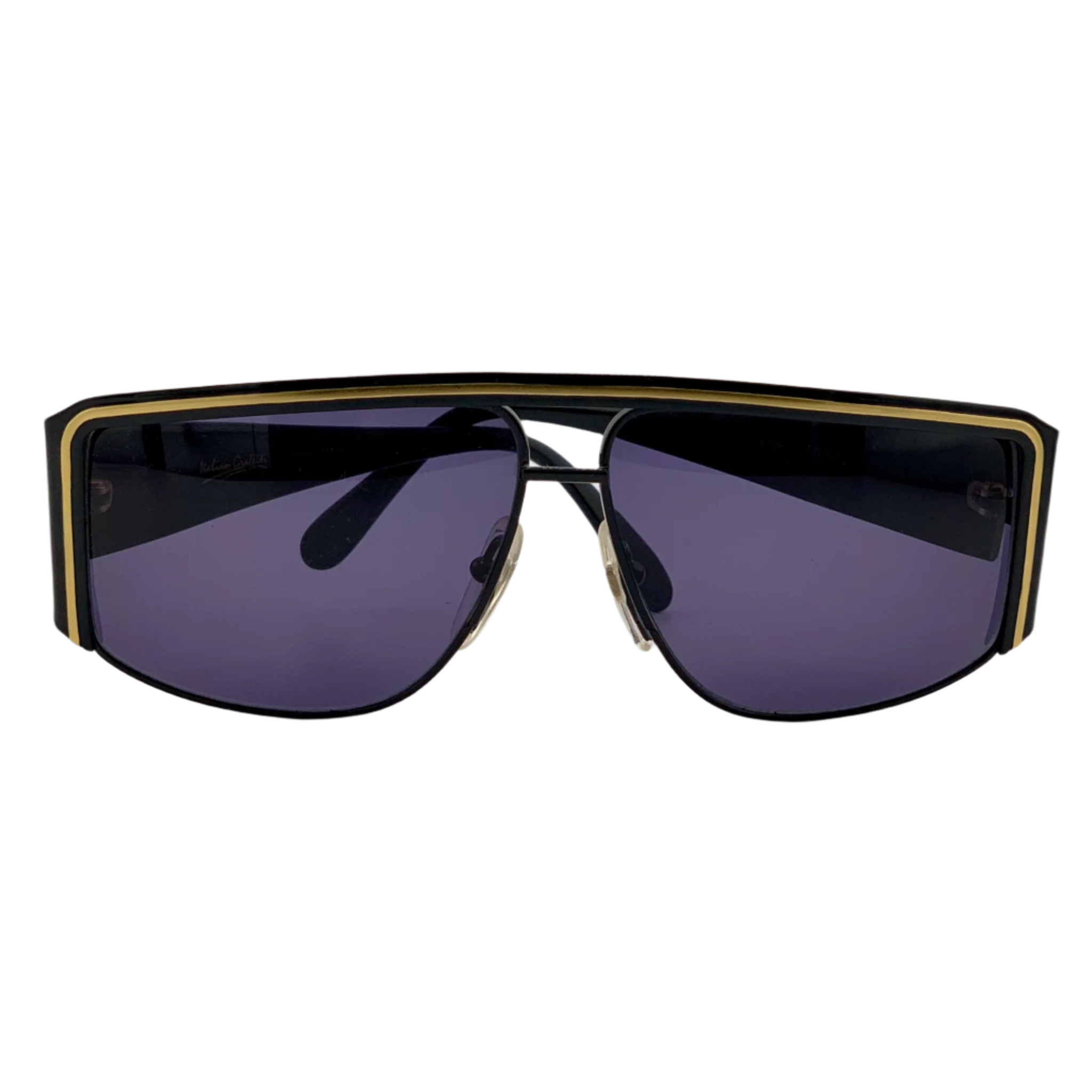 Unworn original Italian Graffiti Flat Brow sunglasses showcasing vintage graffiti design and superior quality