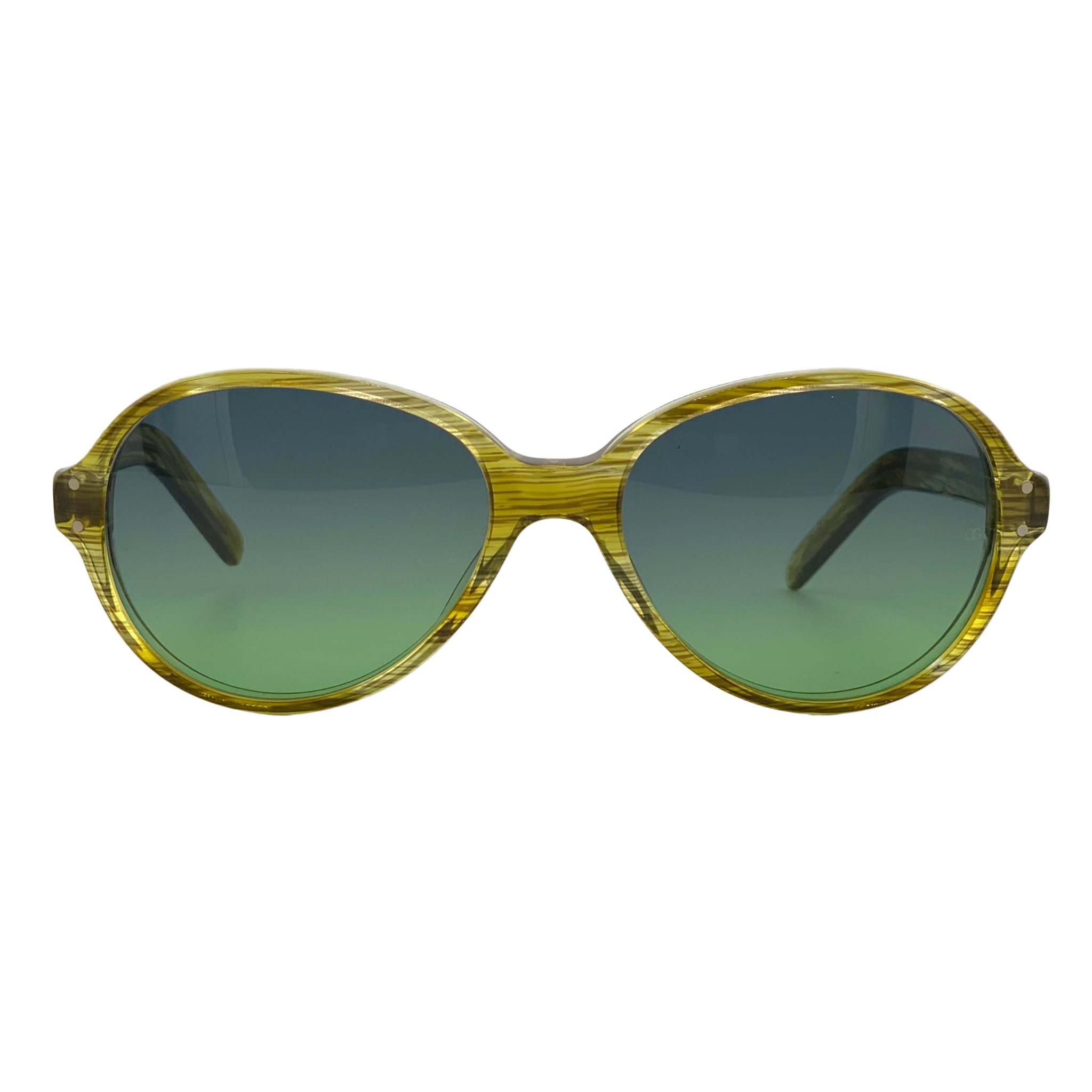 VINTAGE OLIVER GOLDSMITH ROUND SUNGLASSES FROM THE 1980'S