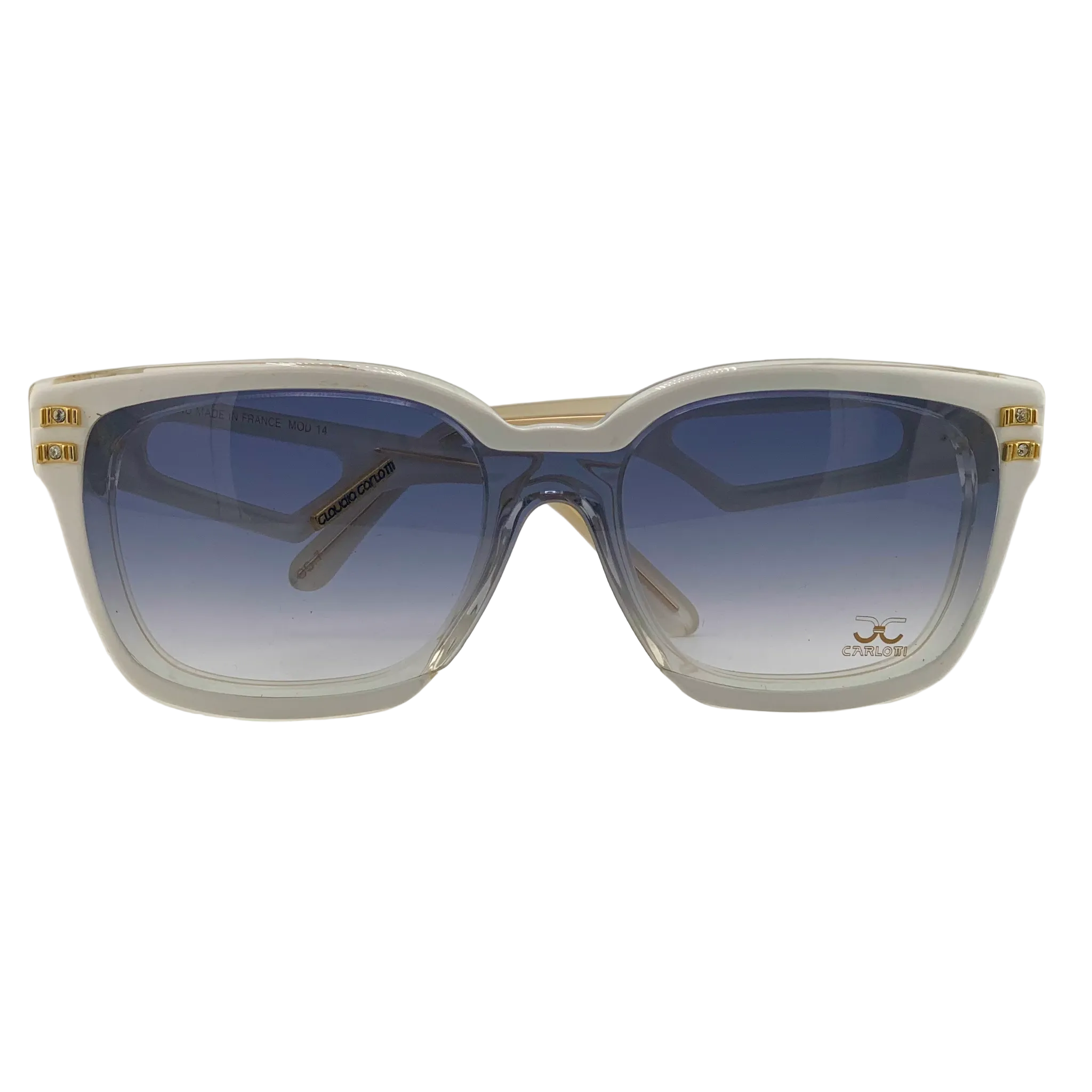 VINTAGE CLAUDIA CARLOTTI SQUARE SUNGLASSES FROM THE 1980'S