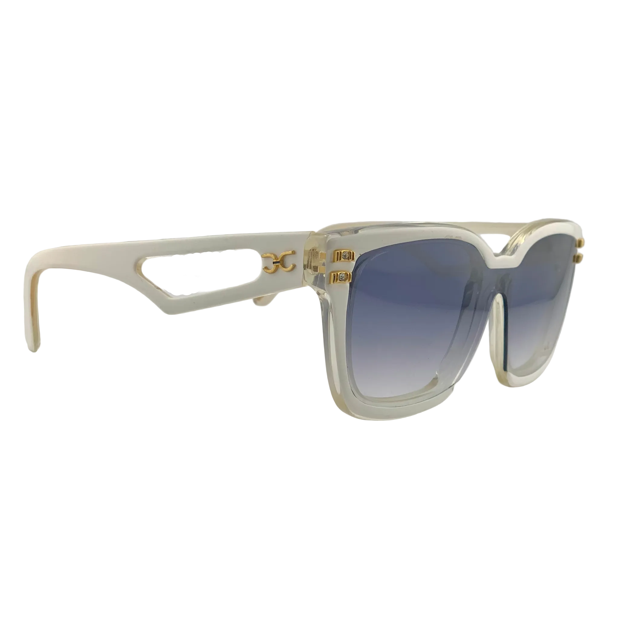 VINTAGE CLAUDIA CARLOTTI SQUARE SUNGLASSES FROM THE 1980'S