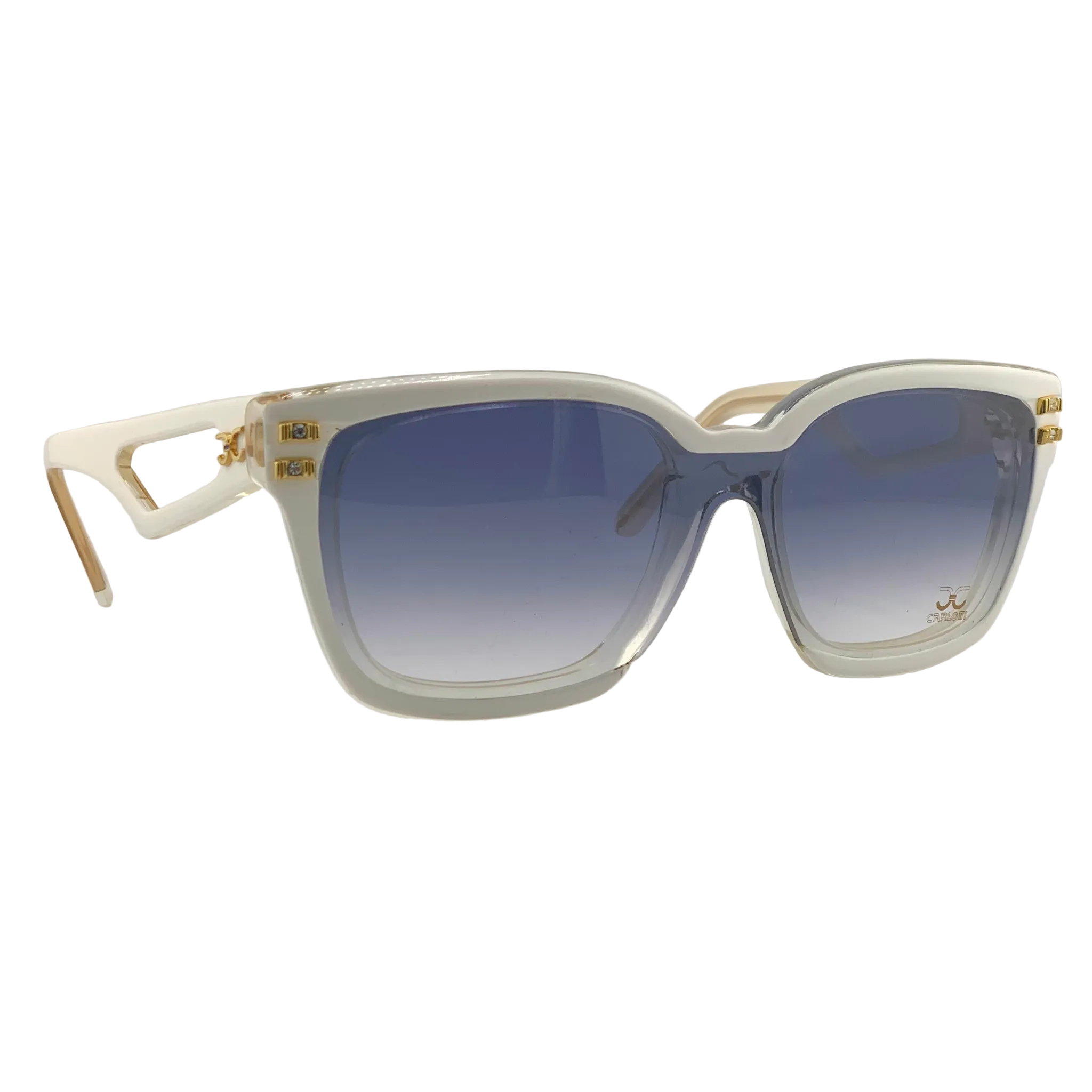 VINTAGE CLAUDIA CARLOTTI SQUARE SUNGLASSES FROM THE 1980'S