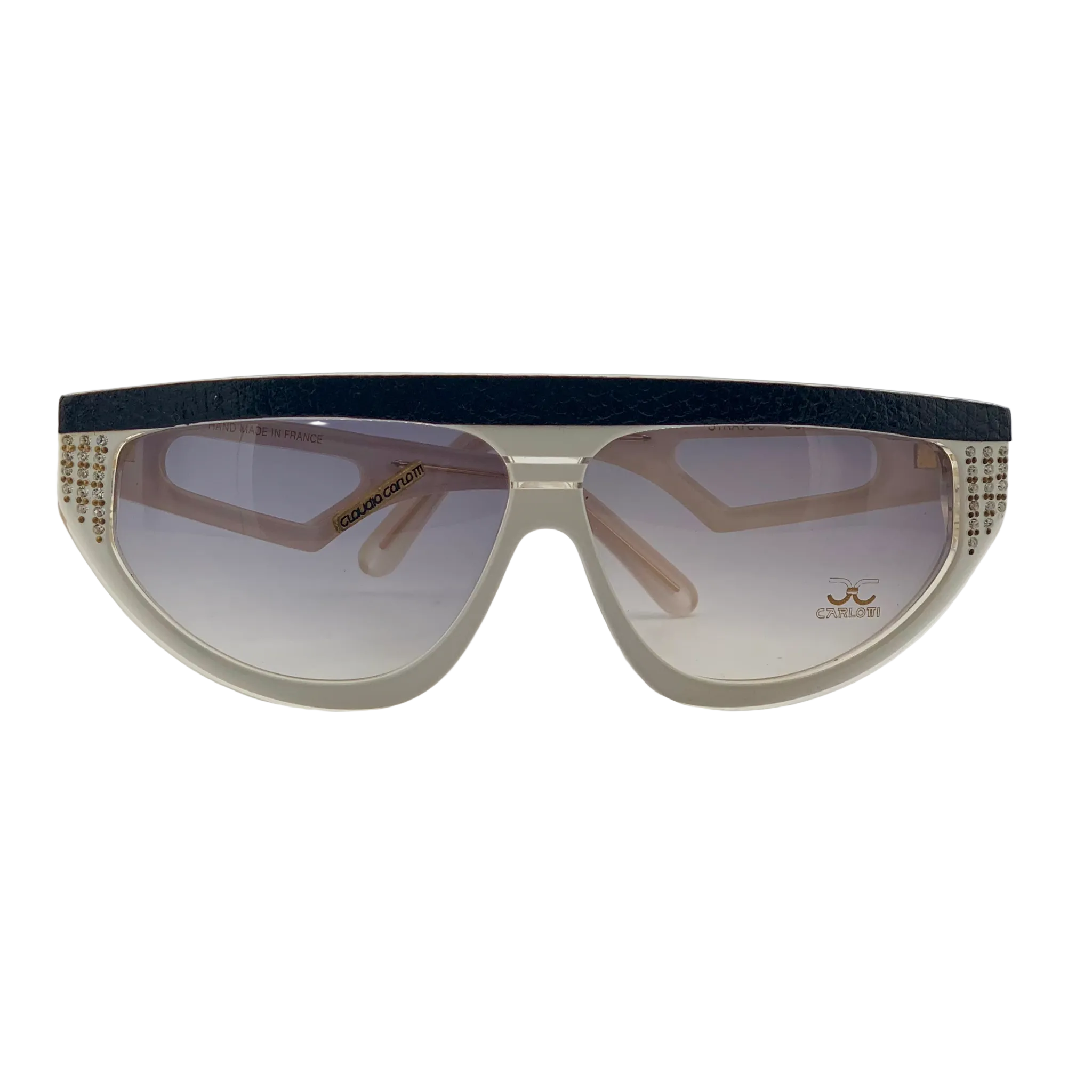 VINTAGE CLAUDIA CARLOTTI OVAL SUNGLASSES FROM THE 1980'S