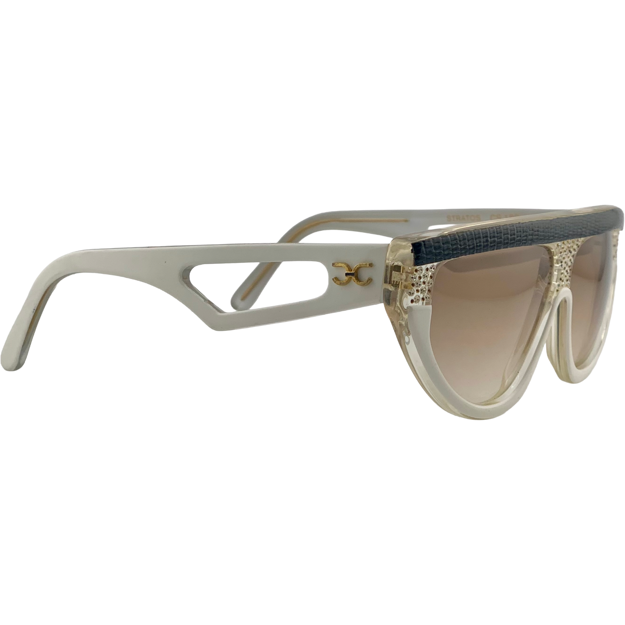 VINTAGE CLAUDIA CARLOTTI OVAL SUNGLASSES FROM THE 1980'S