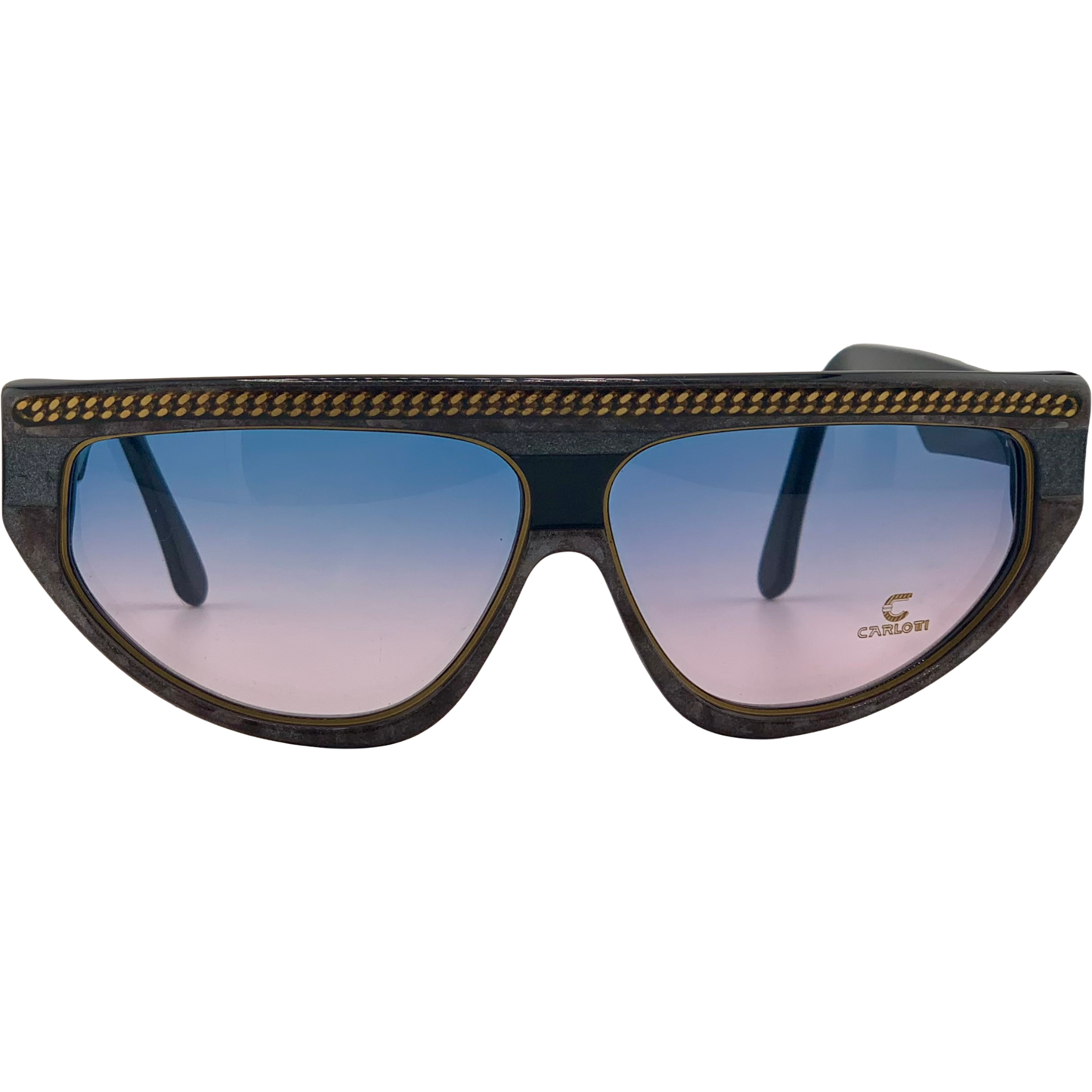 VINTAGE CLAUDIA CARLOTTI OVAL SUNGLASSES FROM THE 1980'S