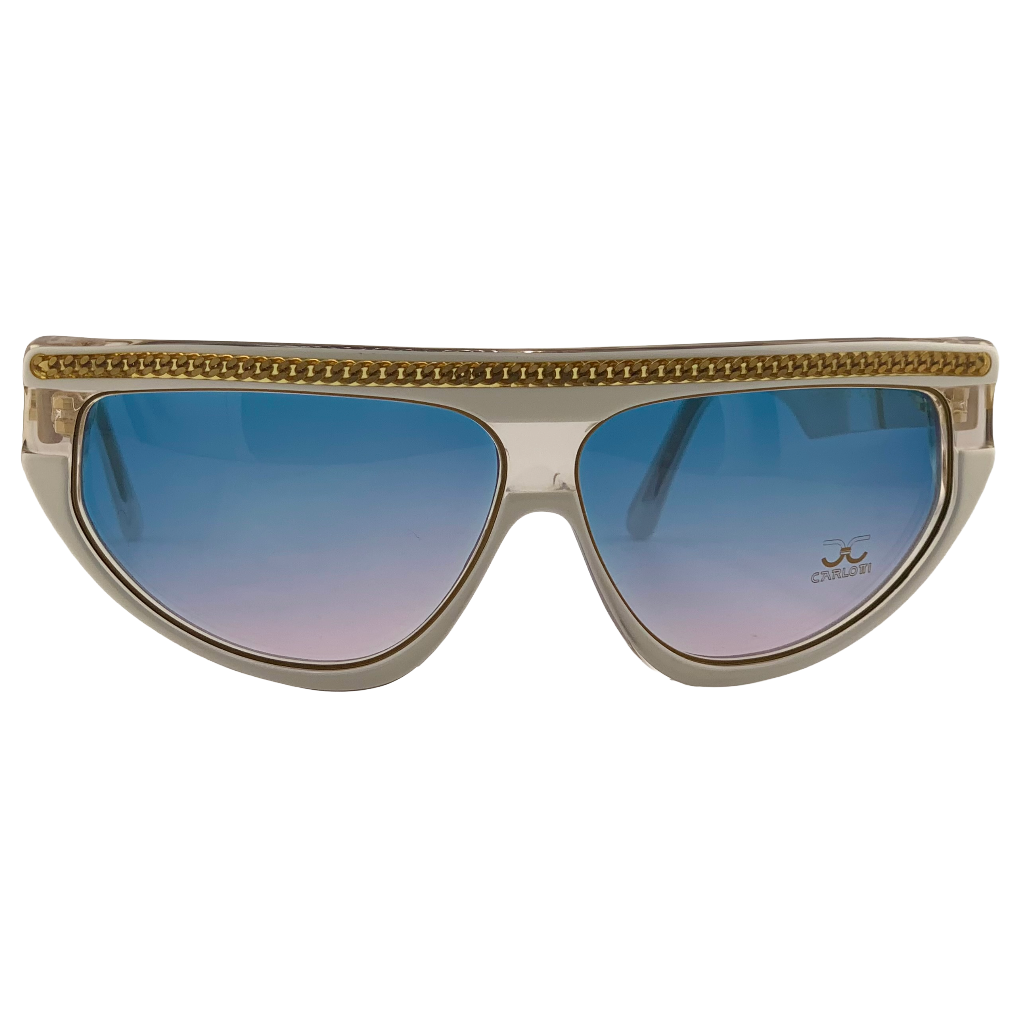 VINTAGE CLAUDIA CARLOTTI OVAL SUNGLASSES FROM THE 1980'S