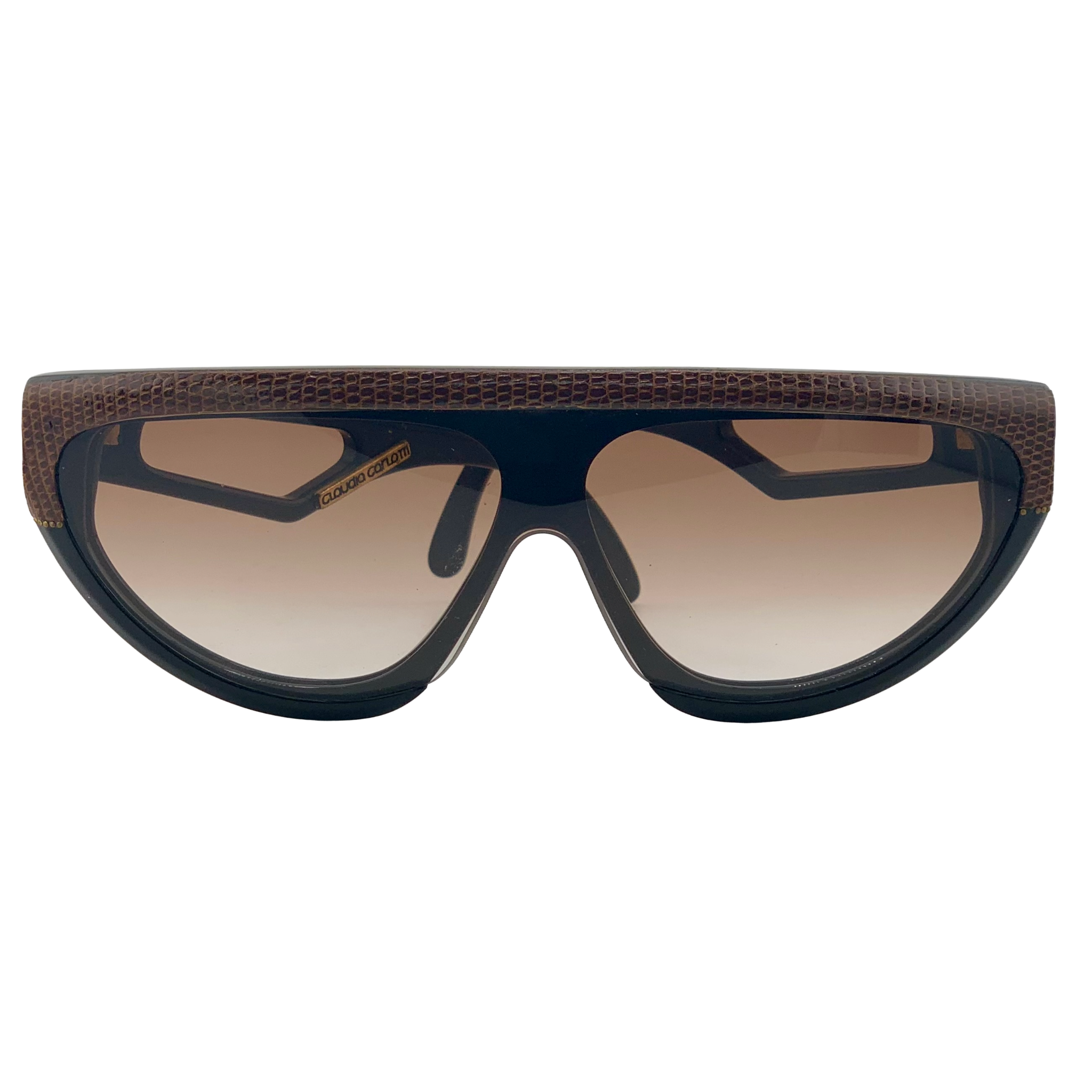 VINTAGE CLAUDIA CARLOTTI OVAL SUNGLASSES FROM THE 1980'S