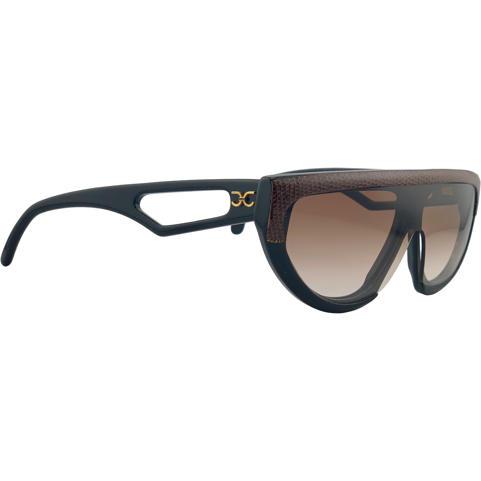 VINTAGE CLAUDIA CARLOTTI OVAL SUNGLASSES FROM THE 1980'S