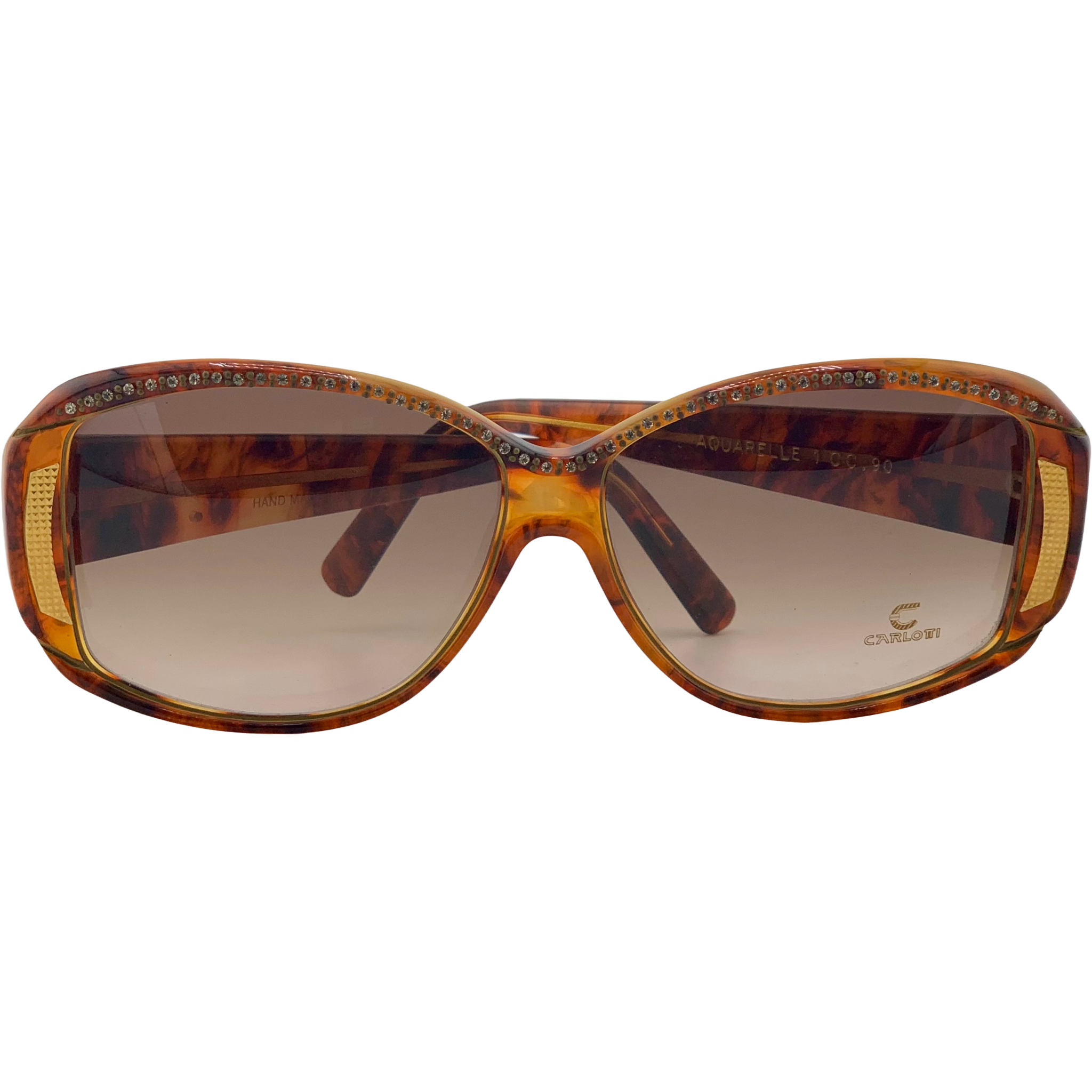 VINTAGE CLAUDIA CARLOTTI OVAL SUNGLASSES FROM THE 1980'S