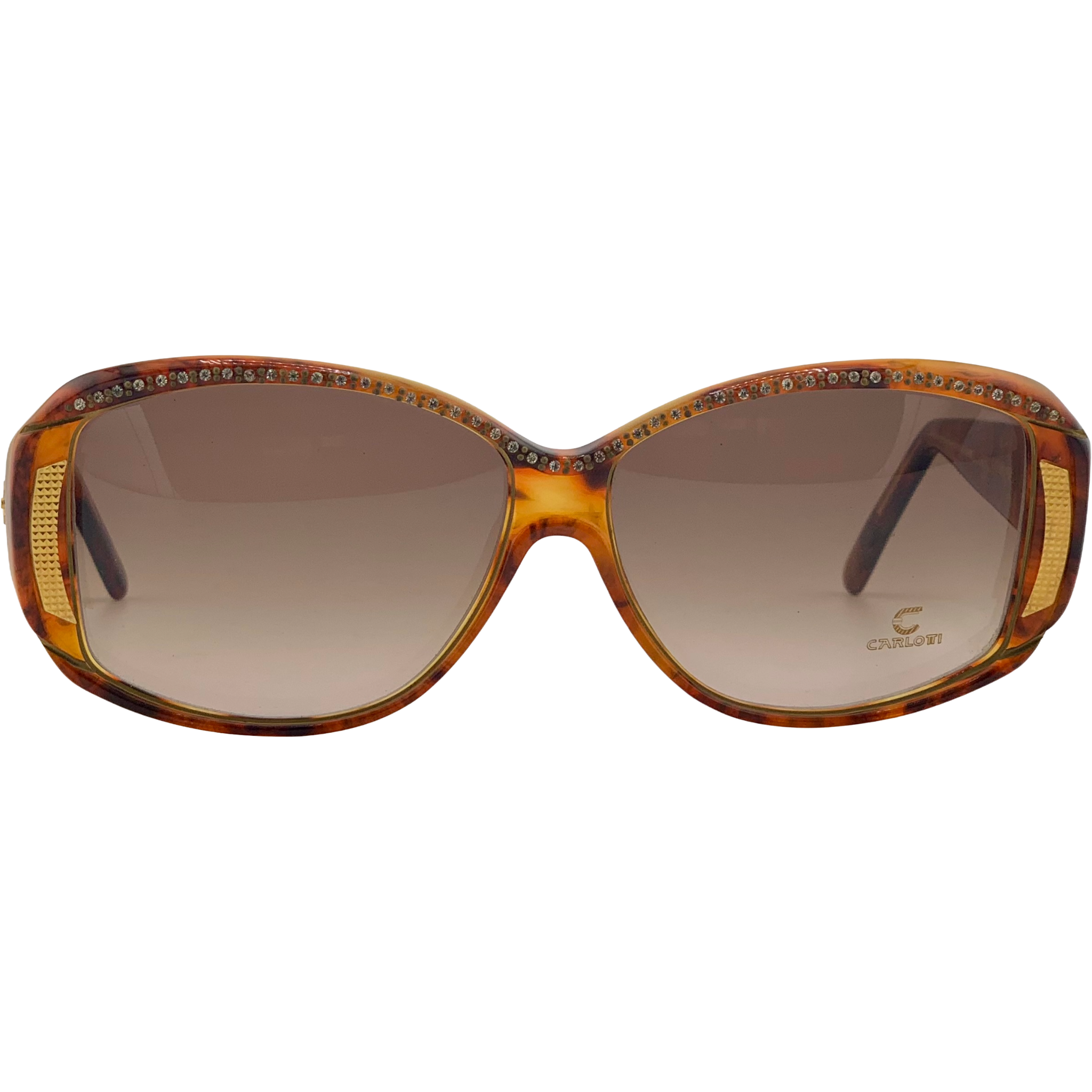 VINTAGE CLAUDIA CARLOTTI OVAL SUNGLASSES FROM THE 1980'S