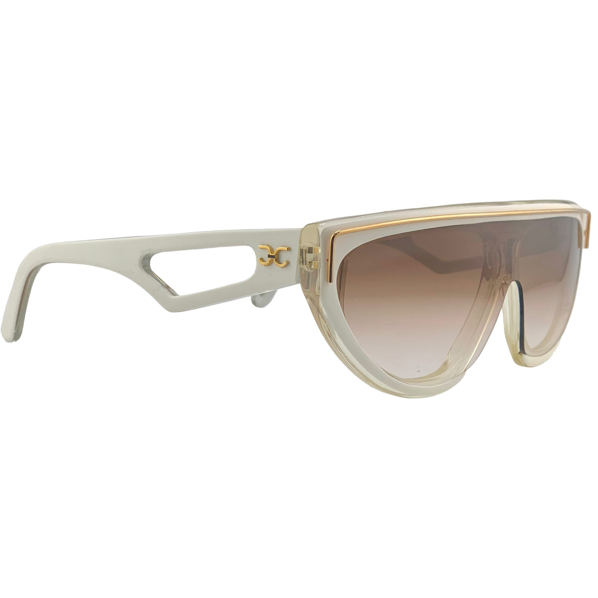 VINTAGE CLAUDIA CARLOTTI OVAL SUNGLASSES FROM THE 1980'S