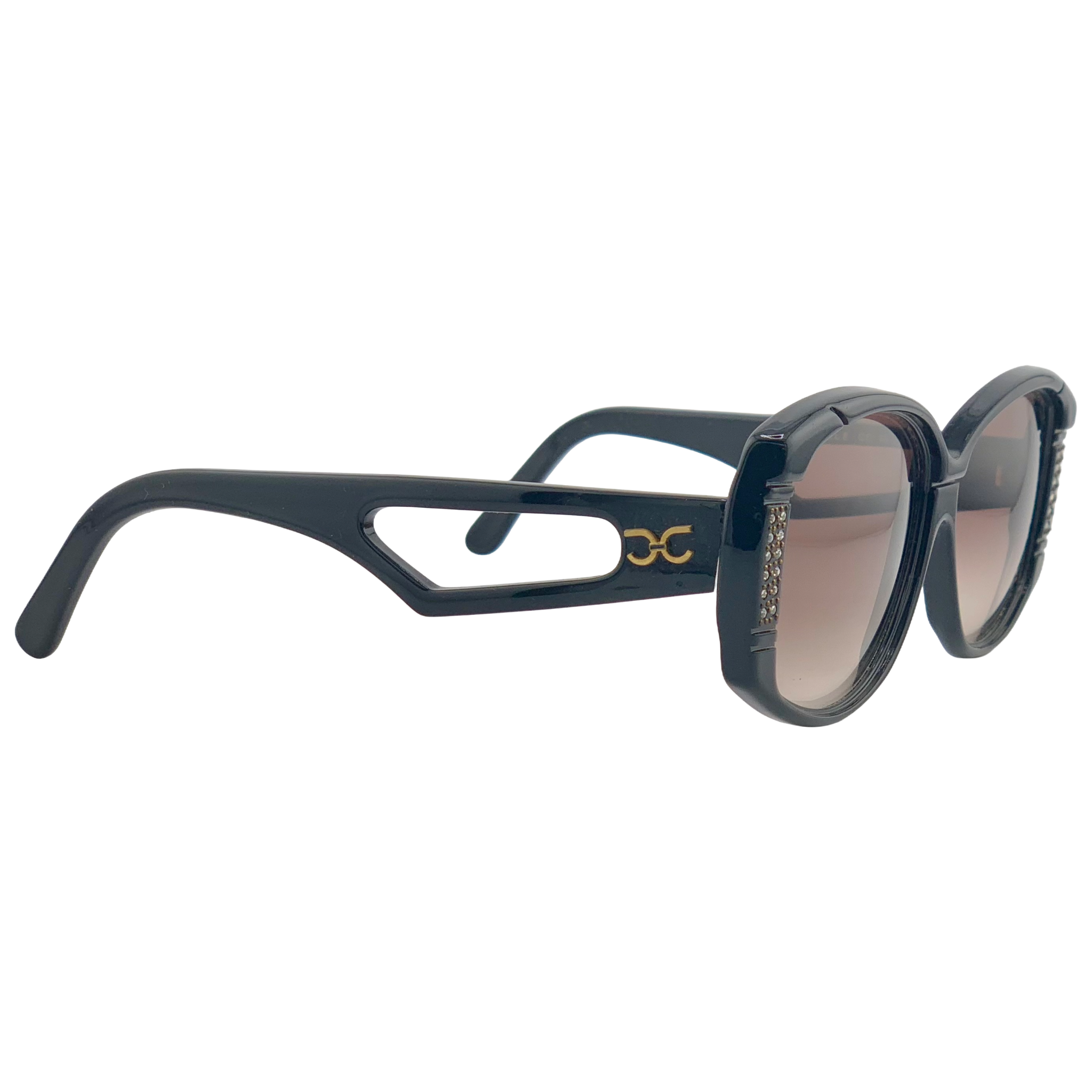 VINTAGE CLAUDIA CARLOTTI RECTANGLE SUNGLASSES FROM THE 1980'S