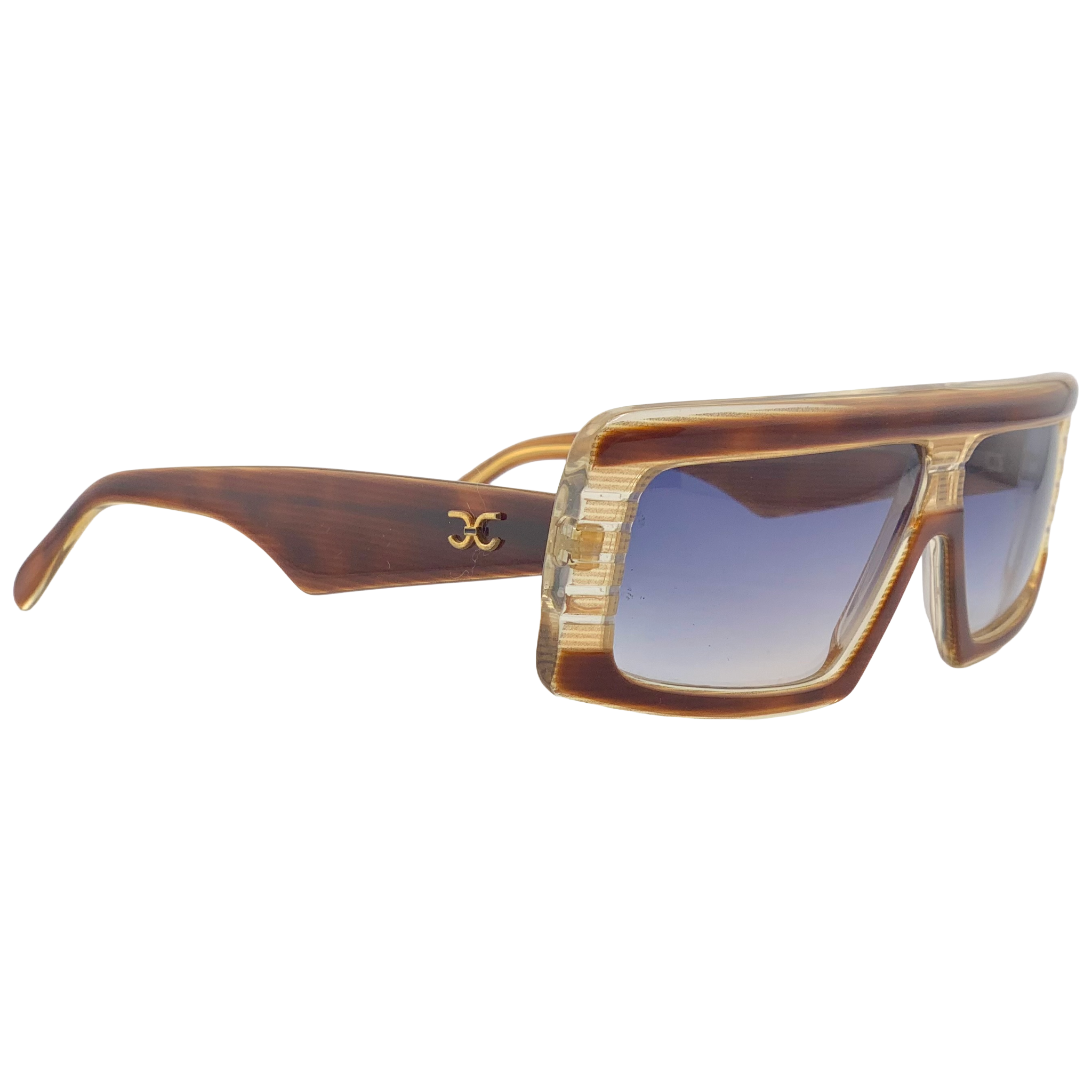 VINTAGE CLAUDIA CARLOTTI RECTANGLE SUNGLASSES FROM THE 1980'S