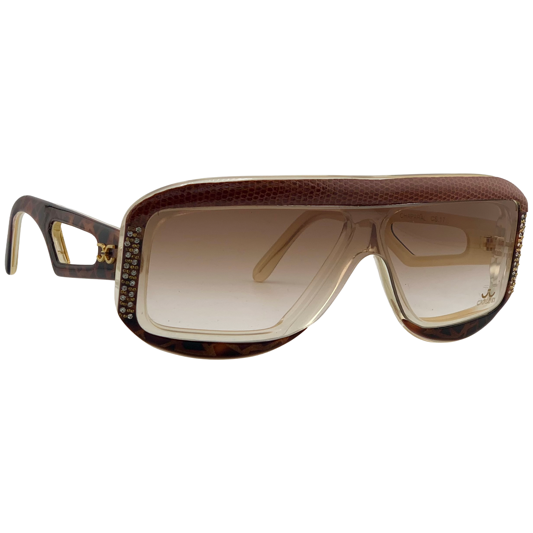 VINTAGE CLAUDIA CARLOTTI RECTANGLE SUNGLASSES FROM THE 1980'S