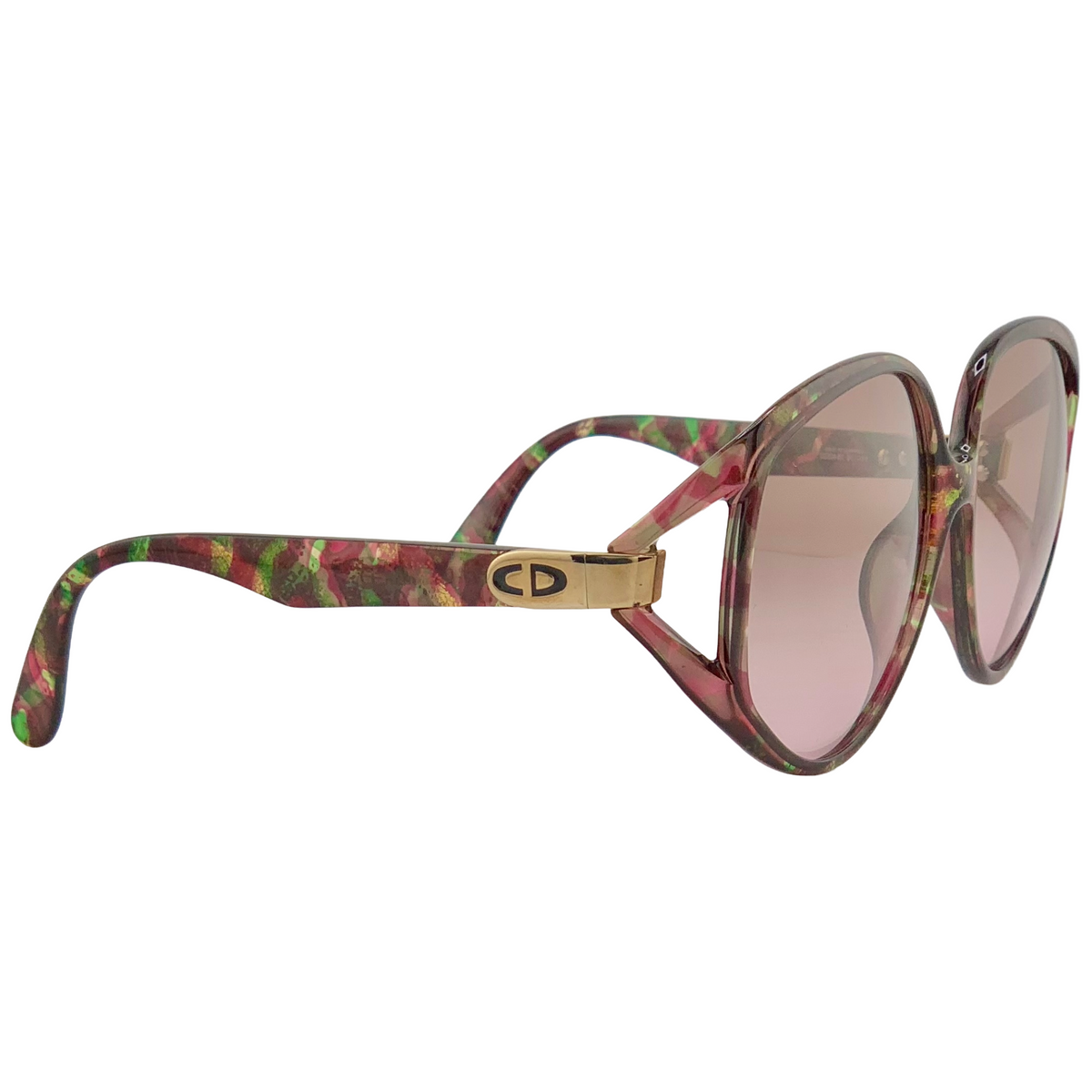 VINTAGE CHRISTIAN DIOR ROUND SUNGLASSES FROM THE 1980'S