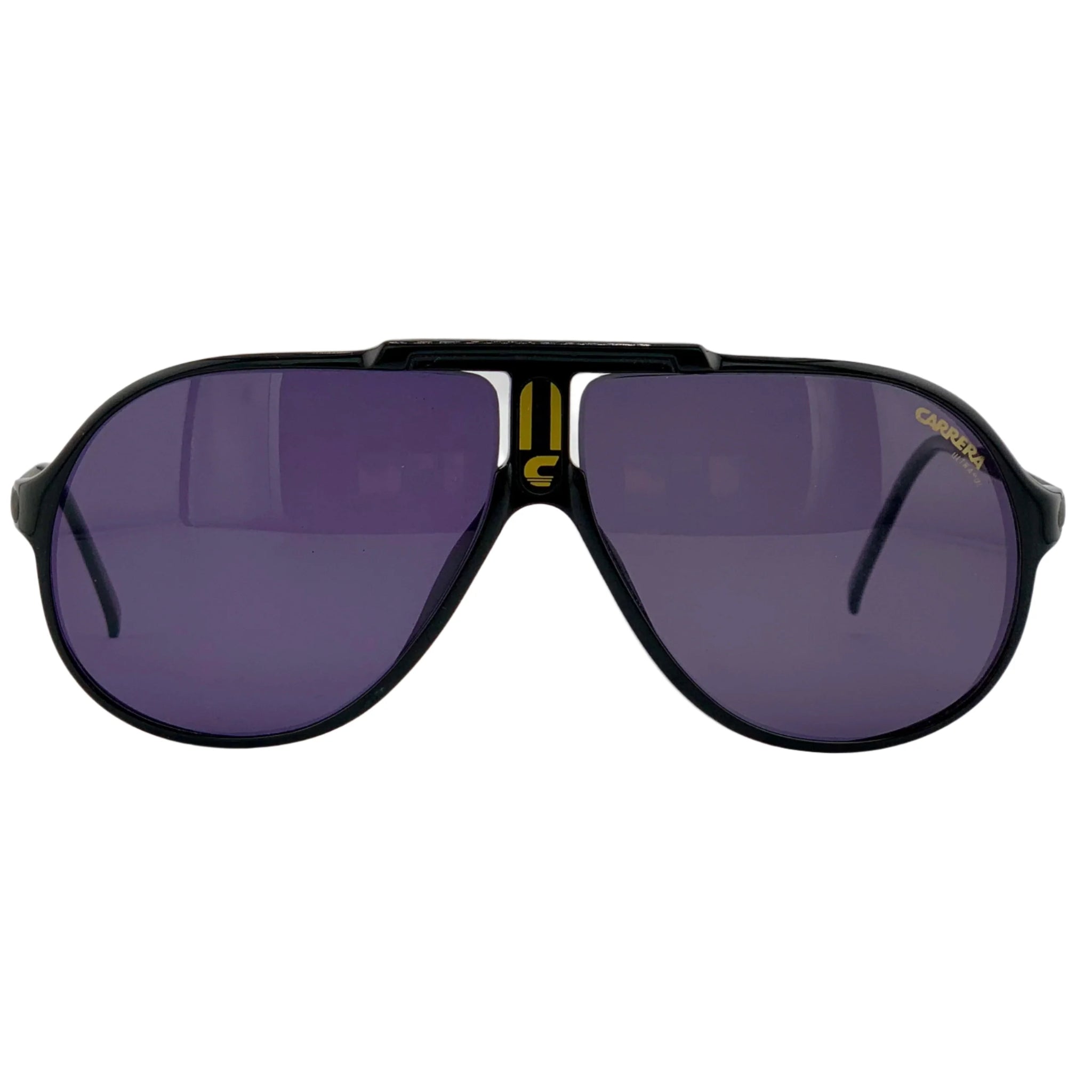 A stylish and classic pair of Carrera Aviator sunglasses in black