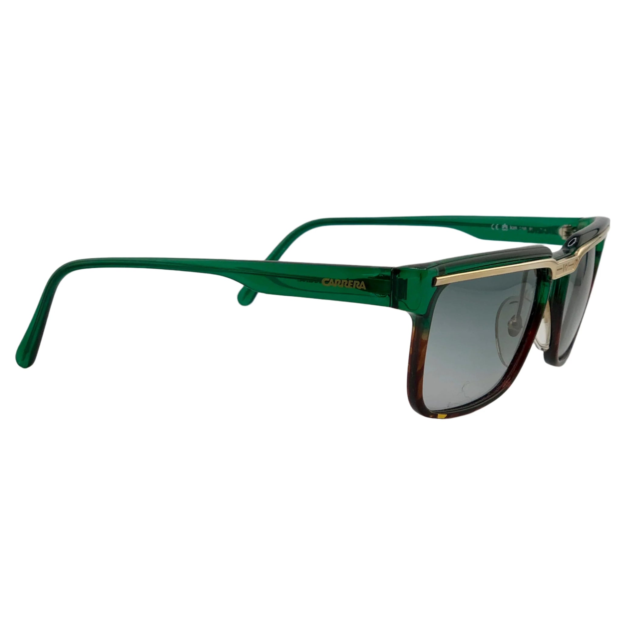 Green and tortoise shell frame Carrera Wayfarer 5488 61 sunglasses