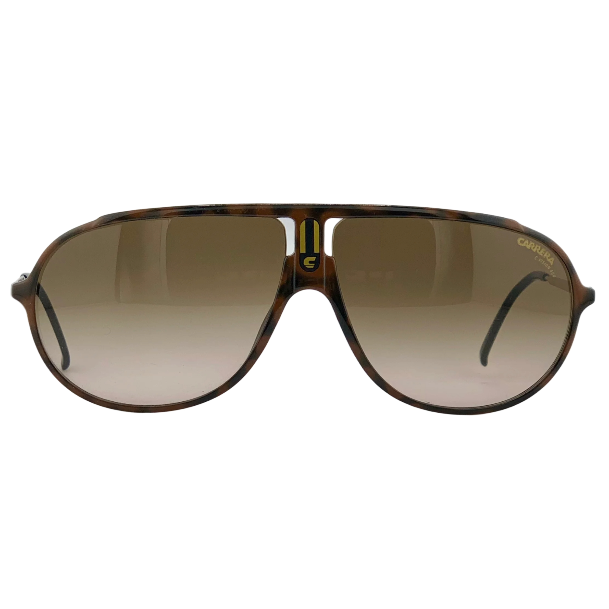 Carrera Aviator 5467 11 sunglasses with black frames and green lenses