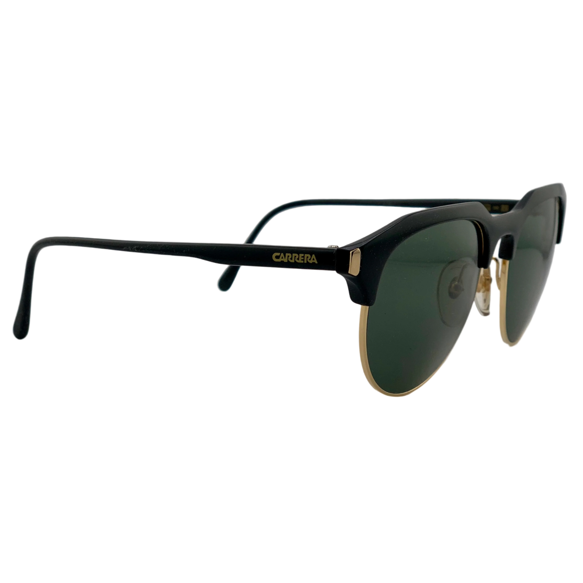 Carrera Clubmaster 5475 90 sunglasses with tortoiseshell frames and green lenses