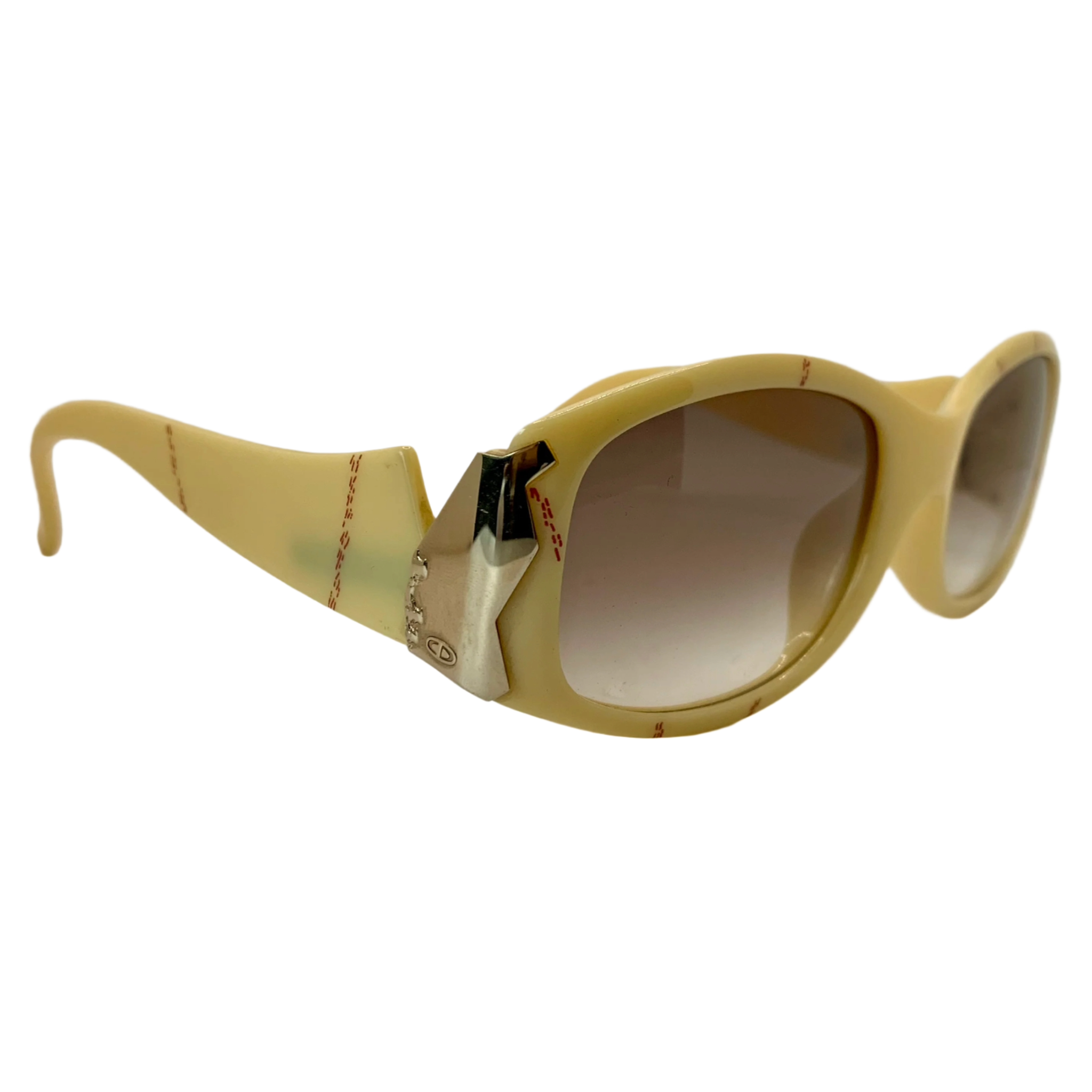 Christian Dior Oval 2347A70 sunglasses with gold frame and gradient lenses